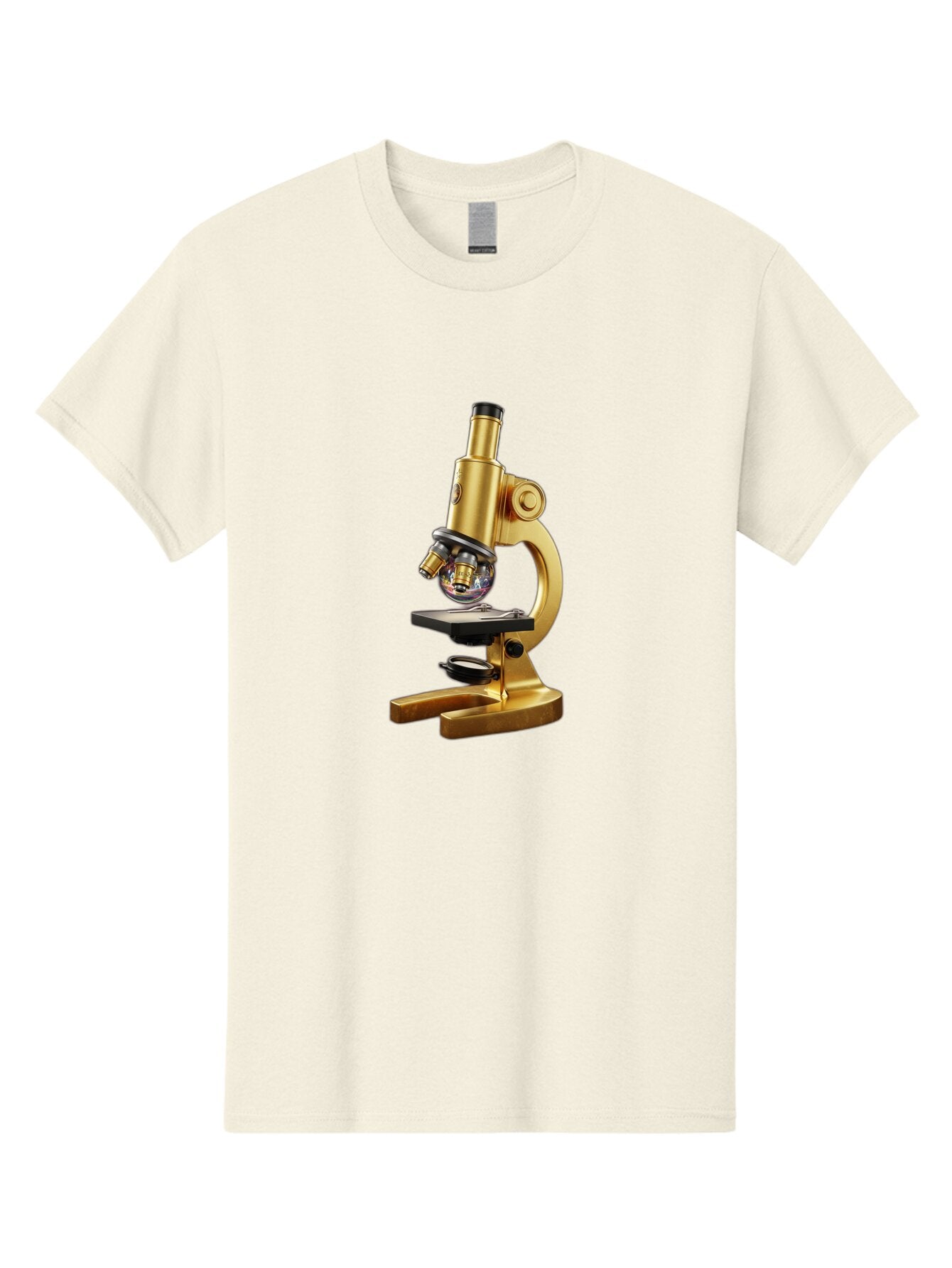 Microscope-1 Men'S Graphic Tee, 100% Cotton, Comfortable Casual Summer Wear, Machine Washable, Vintage Camera, Old Camera, Antique Camera, Black Camera, Classic Photography, Photography Equipment, Nostalgic Device, Film Camera, Camera Art Bam883 3