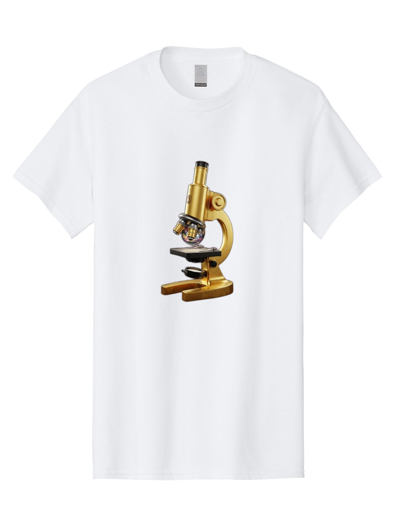 Microscope-1 Men'S Graphic Tee, 100% Cotton, Comfortable Casual Summer Wear, Machine Washable, Vintage Camera, Old Camera, Antique Camera, Black Camera, Classic Photography, Photography Equipment, Nostalgic Device, Film Camera, Camera Art Bam883 13