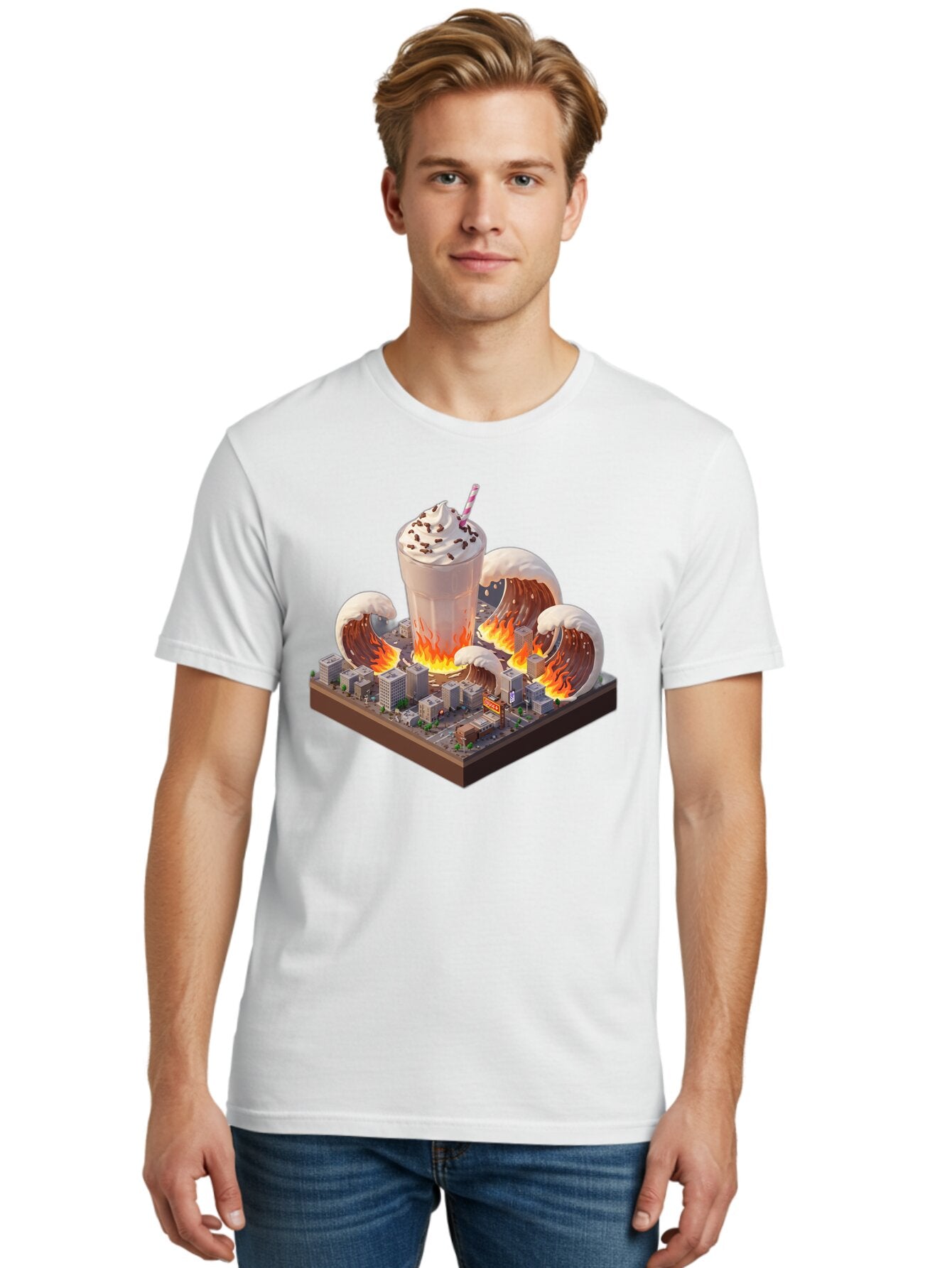 Mocha-Milkshake Men'S Graphic Tee, 100% Cotton, Comfortable Casual Summer Wear, Machine Washable, Vintage Camera, Old Camera, Antique Camera, Black Camera, Classic Photography, Photography Equipment, Nostalgic Device, Film Camera, Camera Art Bam894 17