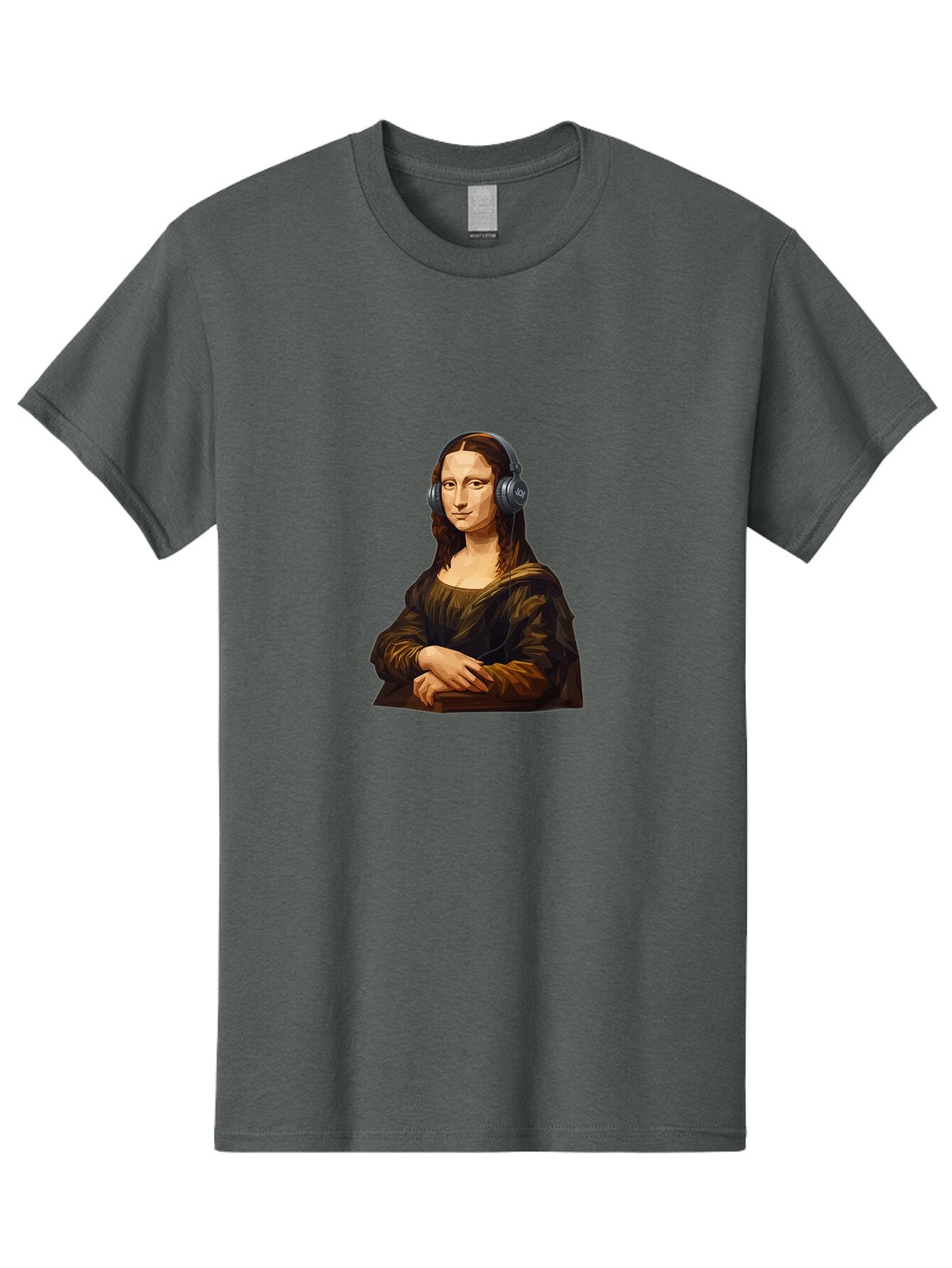 Mona-Lisa-1 Men'S Graphic Tee, 100% Cotton, Comfortable Casual Summer Wear, Machine Washable, Vintage Camera, Old Camera, Antique Camera, Black Camera, Classic Photography, Photography Equipment, Nostalgic Device, Film Camera, Camera Art Bam896 9