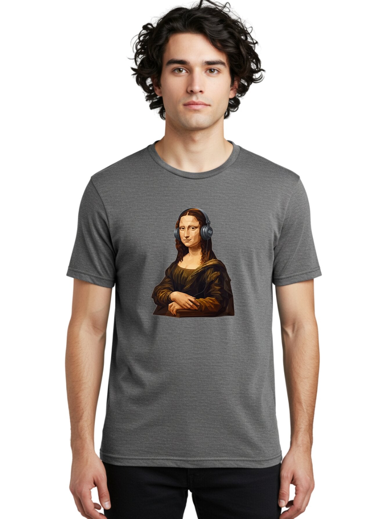 Mona-Lisa-1 Men'S Graphic Tee, 100% Cotton, Comfortable Casual Summer Wear, Machine Washable, Vintage Camera, Old Camera, Antique Camera, Black Camera, Classic Photography, Photography Equipment, Nostalgic Device, Film Camera, Camera Art Bam896 23