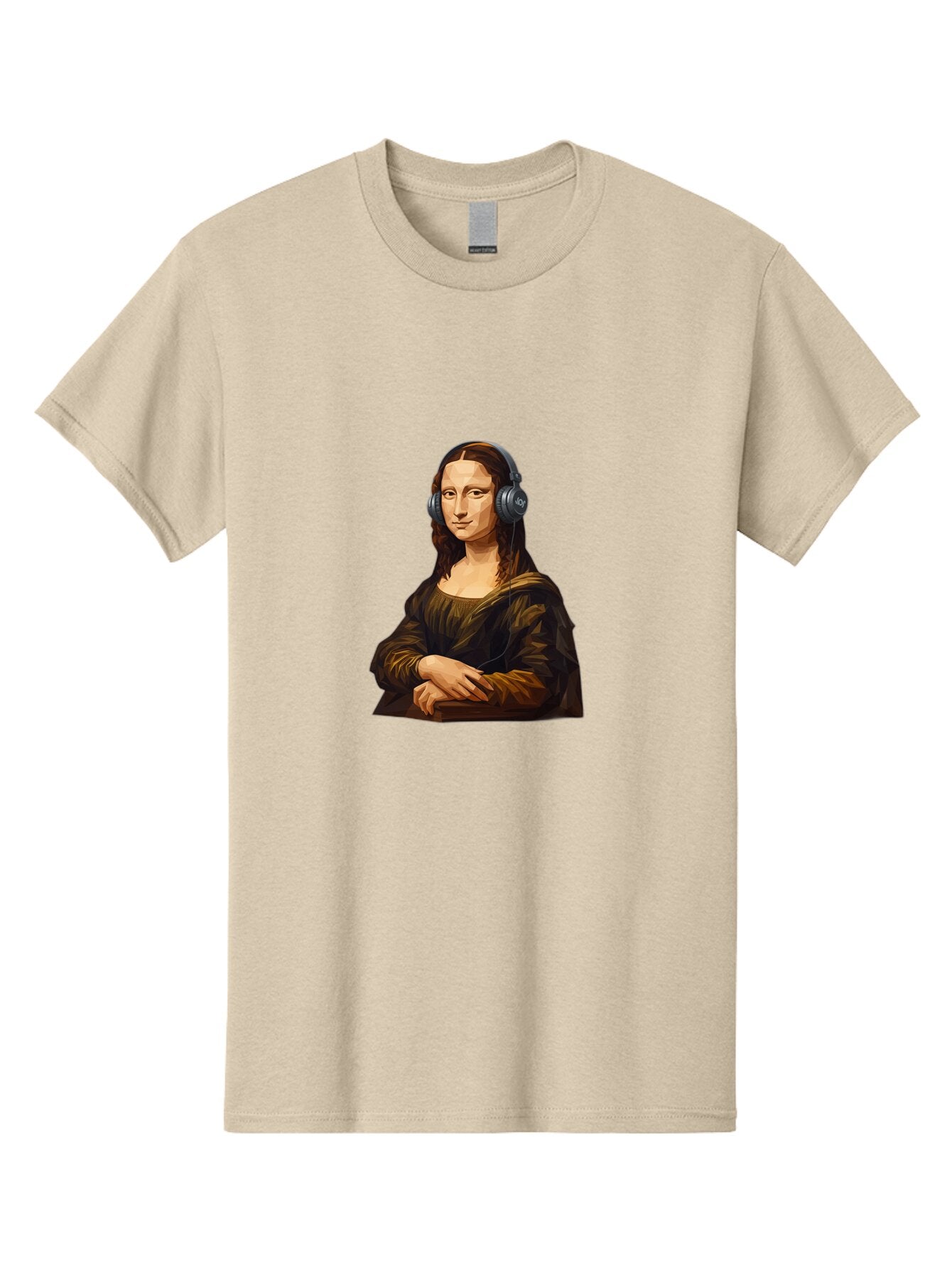 Mona-Lisa-1 Men'S Graphic Tee, 100% Cotton, Comfortable Casual Summer Wear, Machine Washable, Vintage Camera, Old Camera, Antique Camera, Black Camera, Classic Photography, Photography Equipment, Nostalgic Device, Film Camera, Camera Art Bam896 3