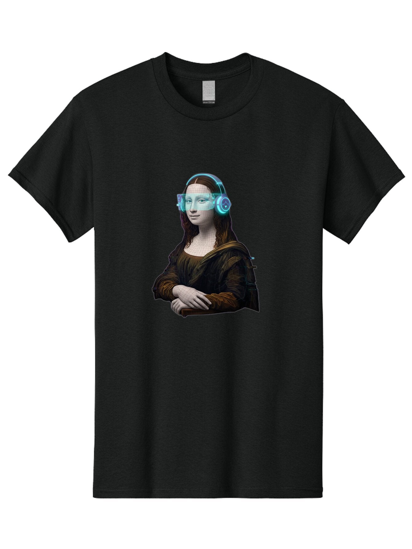 Mona-Lisa-2 Men'S Graphic Tee, 100% Cotton, Comfortable Casual Summer Wear, Machine Washable, Vintage Camera, Old Camera, Antique Camera, Black Camera, Classic Photography, Photography Equipment, Nostalgic Device, Film Camera, Camera Art Bam897 7
