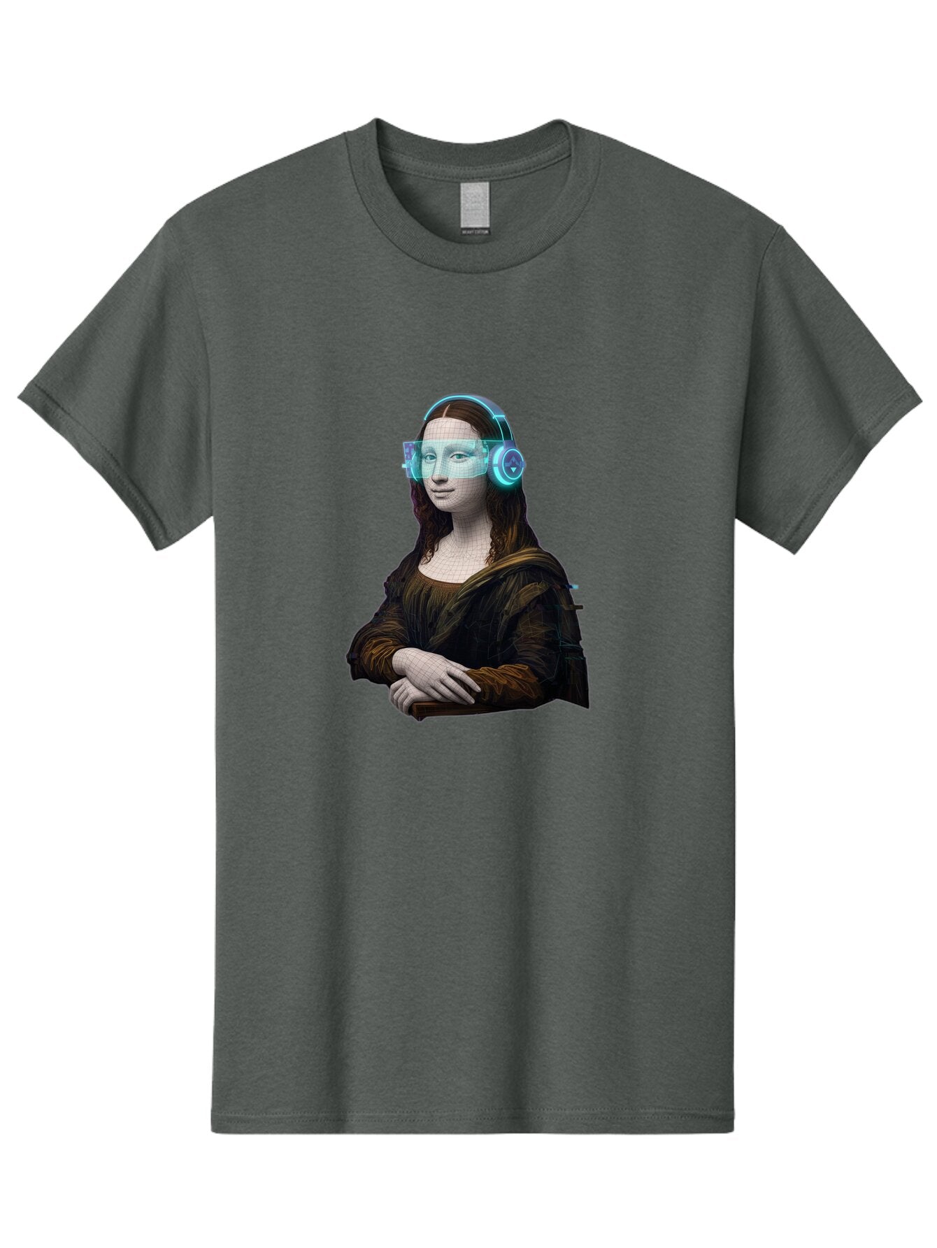 Mona-Lisa-2 Men'S Graphic Tee, 100% Cotton, Comfortable Casual Summer Wear, Machine Washable, Vintage Camera, Old Camera, Antique Camera, Black Camera, Classic Photography, Photography Equipment, Nostalgic Device, Film Camera, Camera Art Bam897