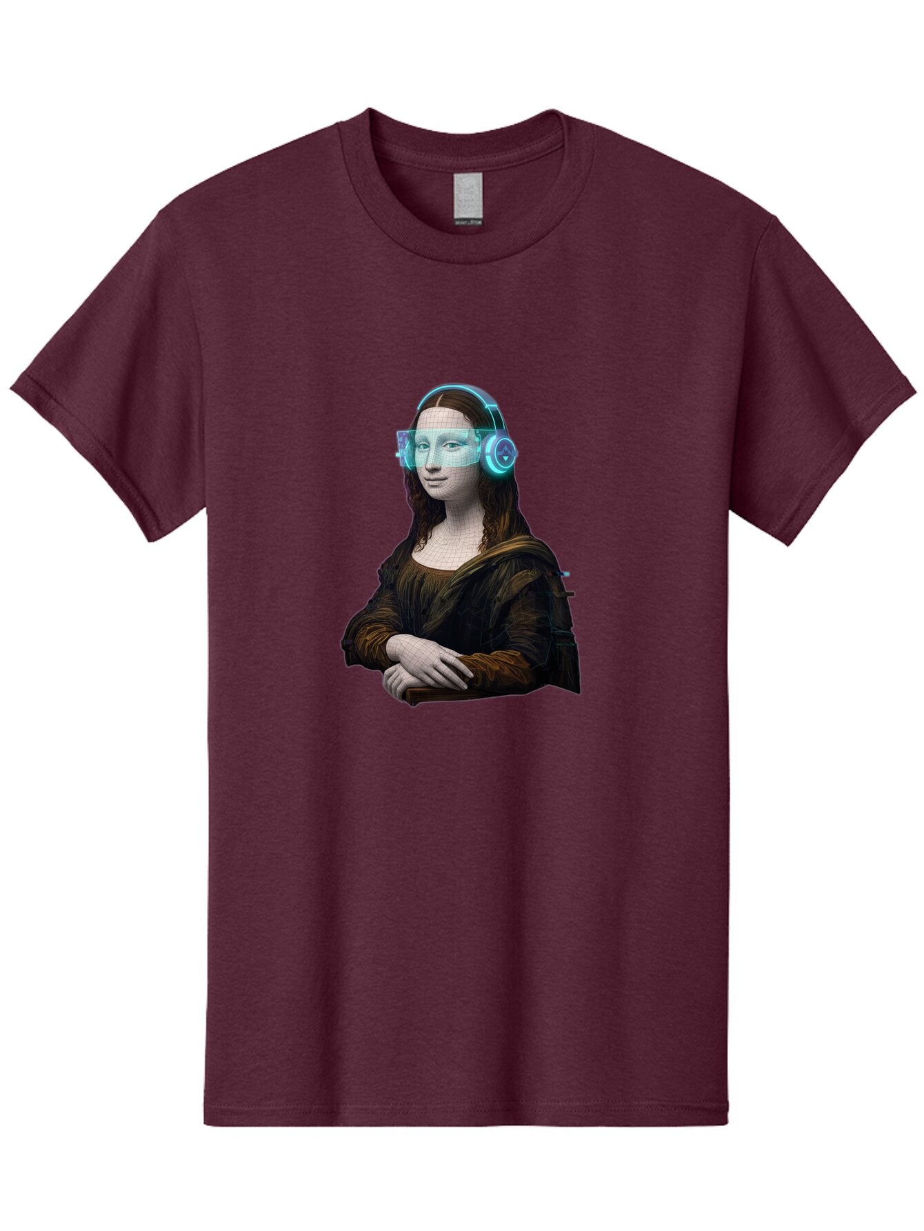 Mona-Lisa-2 Men'S Graphic Tee, 100% Cotton, Comfortable Casual Summer Wear, Machine Washable, Vintage Camera, Old Camera, Antique Camera, Black Camera, Classic Photography, Photography Equipment, Nostalgic Device, Film Camera, Camera Art Bam897 6
