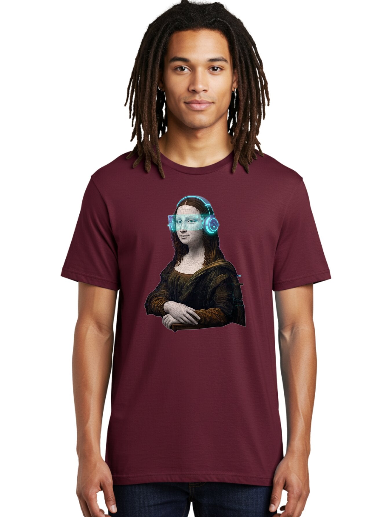 Mona-Lisa-2 Men'S Graphic Tee, 100% Cotton, Comfortable Casual Summer Wear, Machine Washable, Vintage Camera, Old Camera, Antique Camera, Black Camera, Classic Photography, Photography Equipment, Nostalgic Device, Film Camera, Camera Art Bam897 24