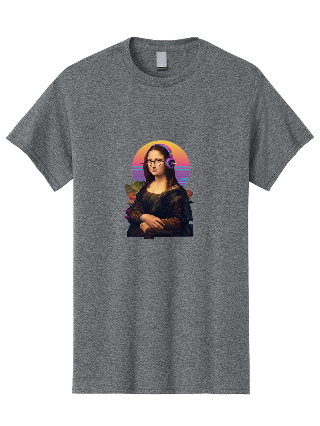 Mona-Lisa-3 Men'S Graphic Tee, 100% Cotton, Comfortable Casual Summer Wear, Machine Washable, Vintage Camera, Old Camera, Antique Camera, Black Camera, Classic Photography, Photography Equipment, Nostalgic Device, Film Camera, Camera Art Bam898 10