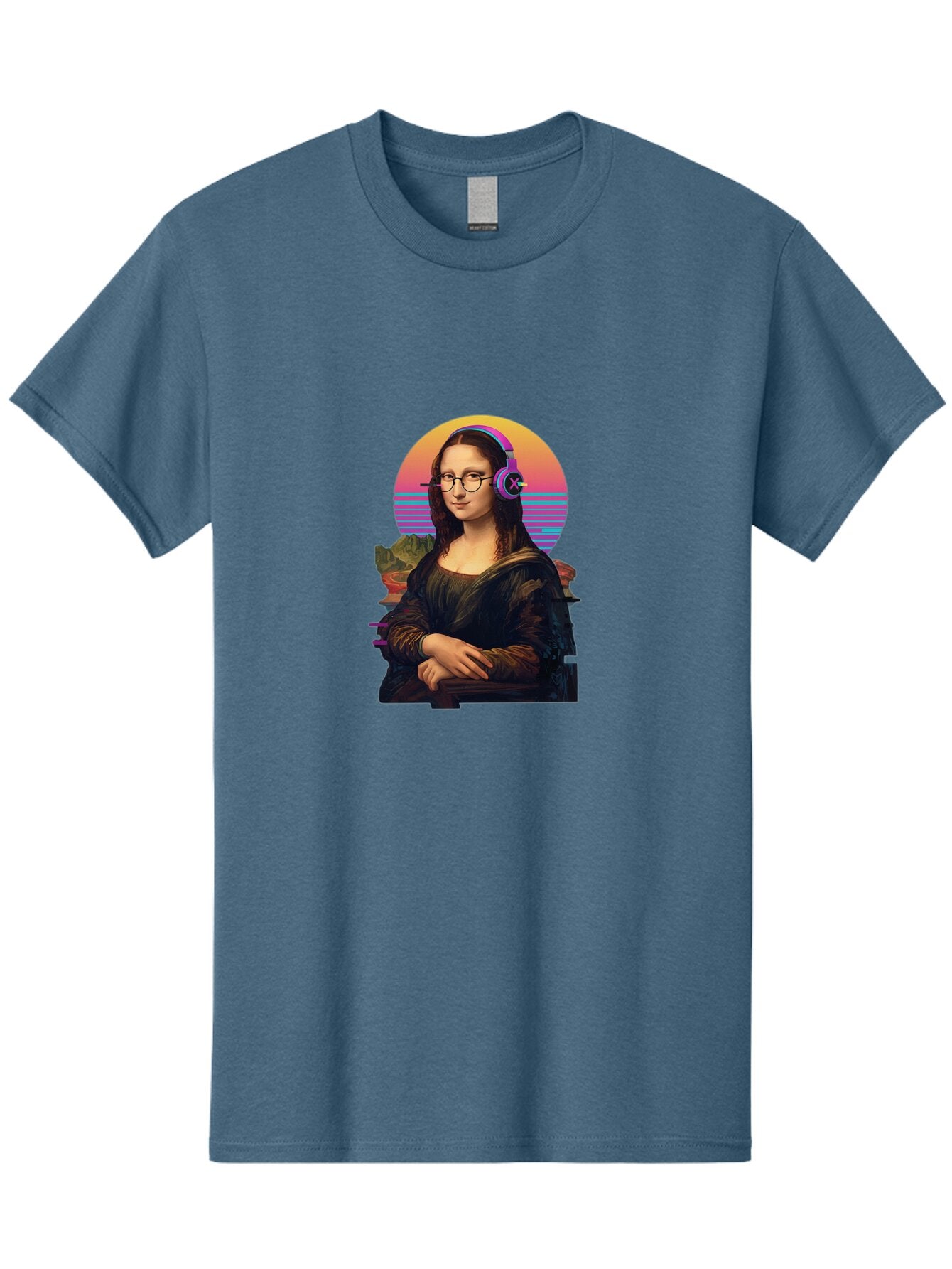 Mona-Lisa-3 Men'S Graphic Tee, 100% Cotton, Comfortable Casual Summer Wear, Machine Washable, Vintage Camera, Old Camera, Antique Camera, Black Camera, Classic Photography, Photography Equipment, Nostalgic Device, Film Camera, Camera Art Bam898 5