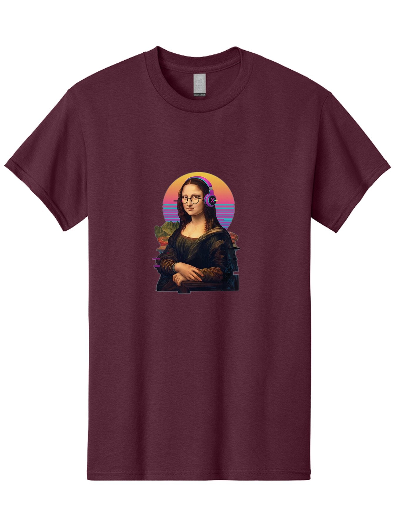 Mona-Lisa-3 Men'S Graphic Tee, 100% Cotton, Comfortable Casual Summer Wear, Machine Washable, Vintage Camera, Old Camera, Antique Camera, Black Camera, Classic Photography, Photography Equipment, Nostalgic Device, Film Camera, Camera Art Bam898 13