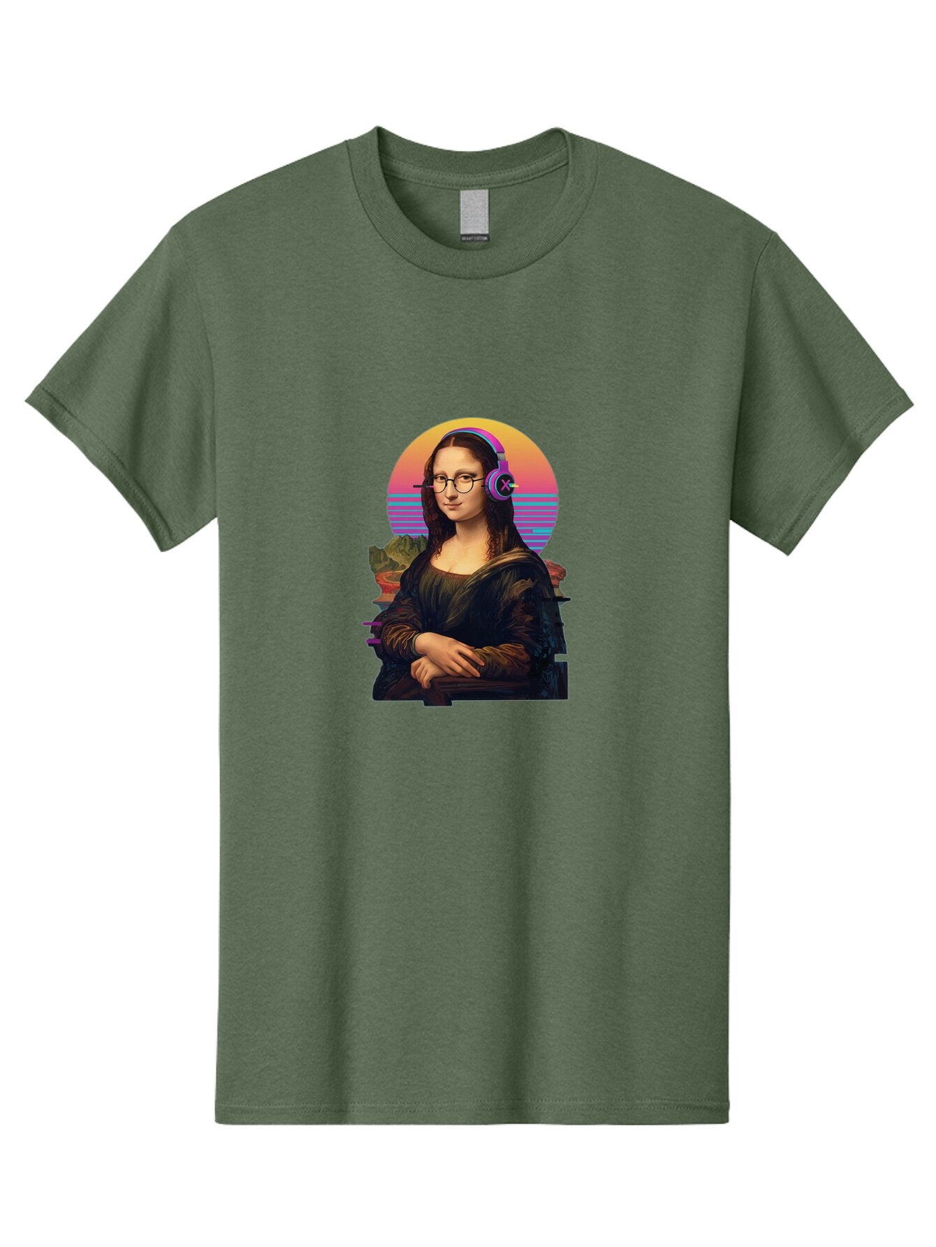 Mona-Lisa-3 Men'S Graphic Tee, 100% Cotton, Comfortable Casual Summer Wear, Machine Washable, Vintage Camera, Old Camera, Antique Camera, Black Camera, Classic Photography, Photography Equipment, Nostalgic Device, Film Camera, Camera Art Bam898 8