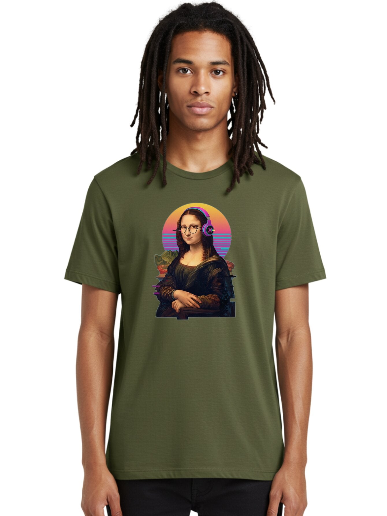 Mona-Lisa-3 Men'S Graphic Tee, 100% Cotton, Comfortable Casual Summer Wear, Machine Washable, Vintage Camera, Old Camera, Antique Camera, Black Camera, Classic Photography, Photography Equipment, Nostalgic Device, Film Camera, Camera Art Bam898 25
