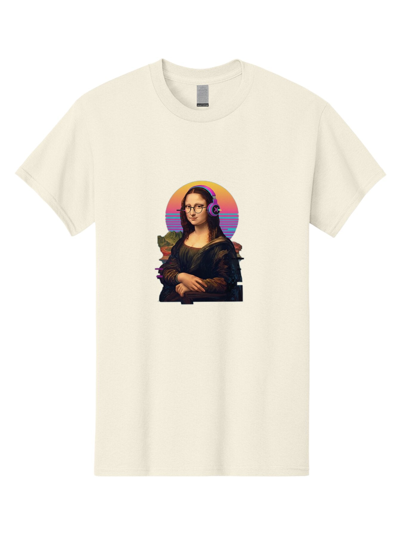 Mona-Lisa-3 Men'S Graphic Tee, 100% Cotton, Comfortable Casual Summer Wear, Machine Washable, Vintage Camera, Old Camera, Antique Camera, Black Camera, Classic Photography, Photography Equipment, Nostalgic Device, Film Camera, Camera Art Bam898