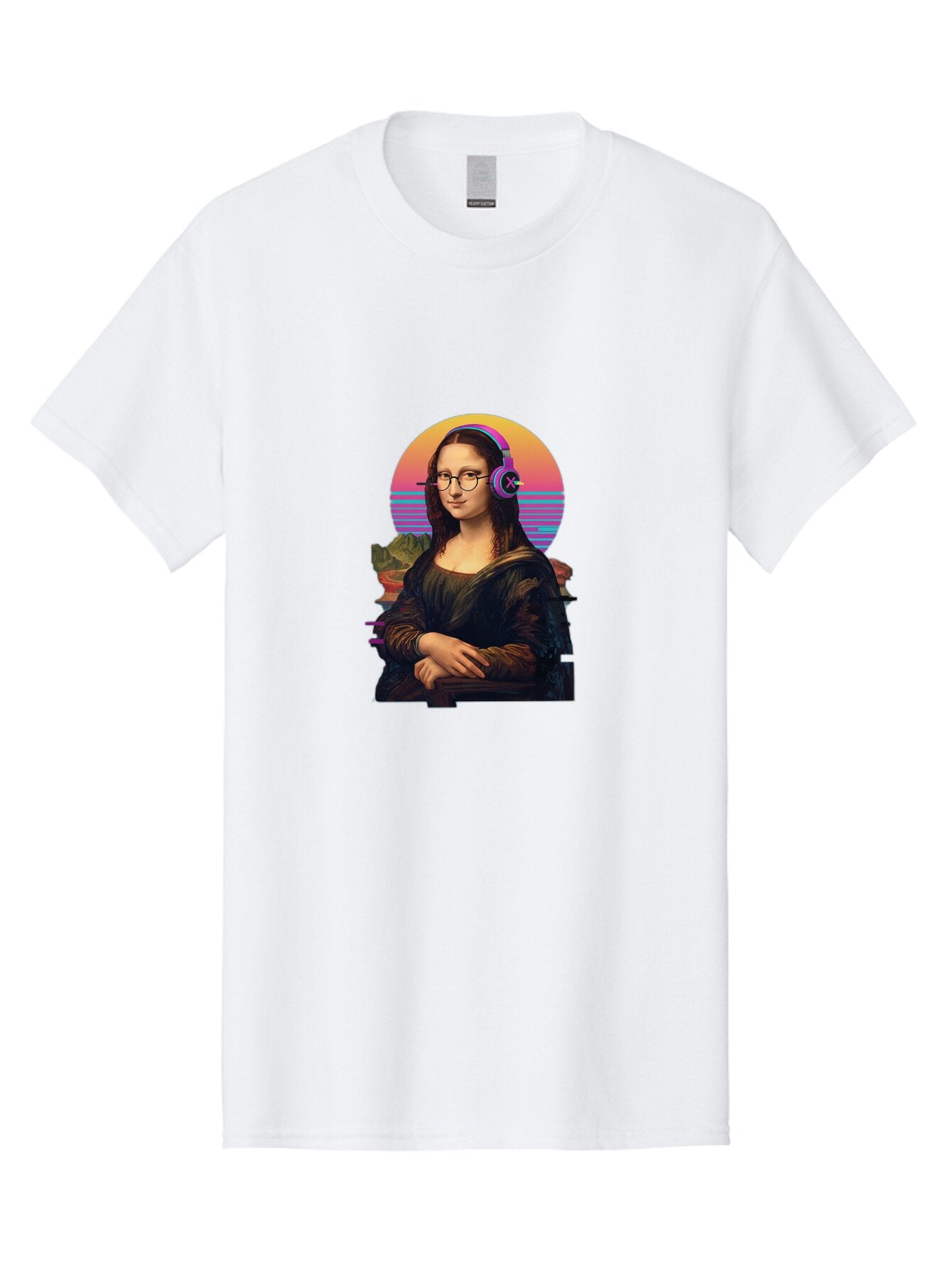 Mona-Lisa-3 Men'S Graphic Tee, 100% Cotton, Comfortable Casual Summer Wear, Machine Washable, Vintage Camera, Old Camera, Antique Camera, Black Camera, Classic Photography, Photography Equipment, Nostalgic Device, Film Camera, Camera Art Bam898