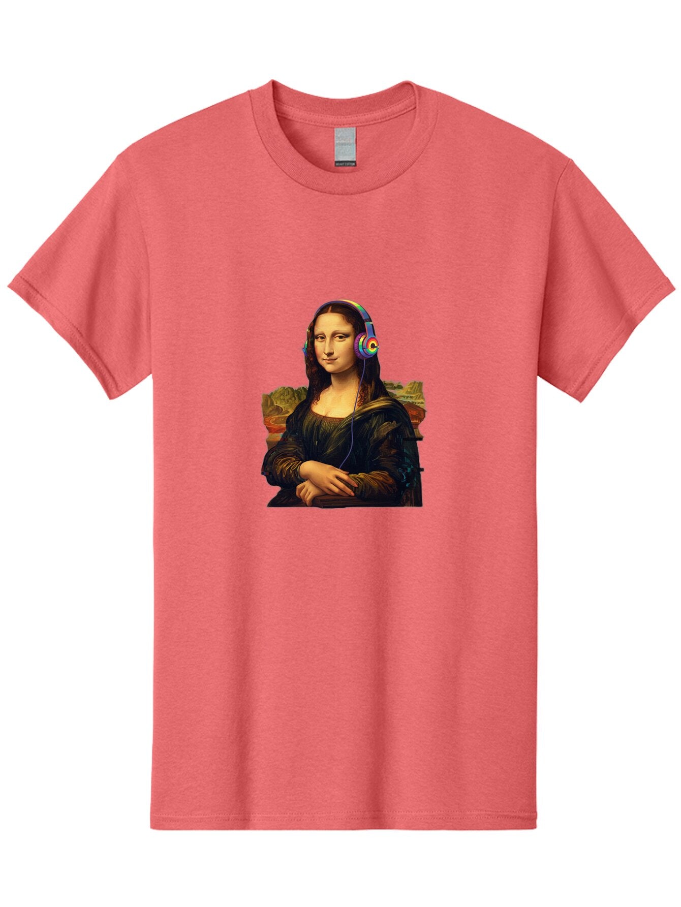 Mona-Lisa-4 Men'S Graphic Tee, 100% Cotton, Comfortable Casual Summer Wear, Machine Washable, Vintage Camera, Old Camera, Antique Camera, Black Camera, Classic Photography, Photography Equipment, Nostalgic Device, Film Camera, Camera Art Bam899