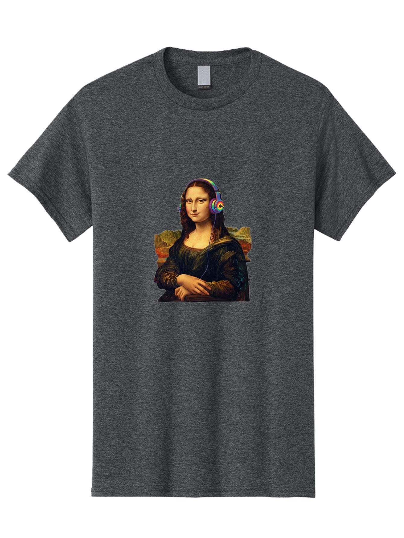 Mona-Lisa-4 Men'S Graphic Tee, 100% Cotton, Comfortable Casual Summer Wear, Machine Washable, Vintage Camera, Old Camera, Antique Camera, Black Camera, Classic Photography, Photography Equipment, Nostalgic Device, Film Camera, Camera Art Bam899 7