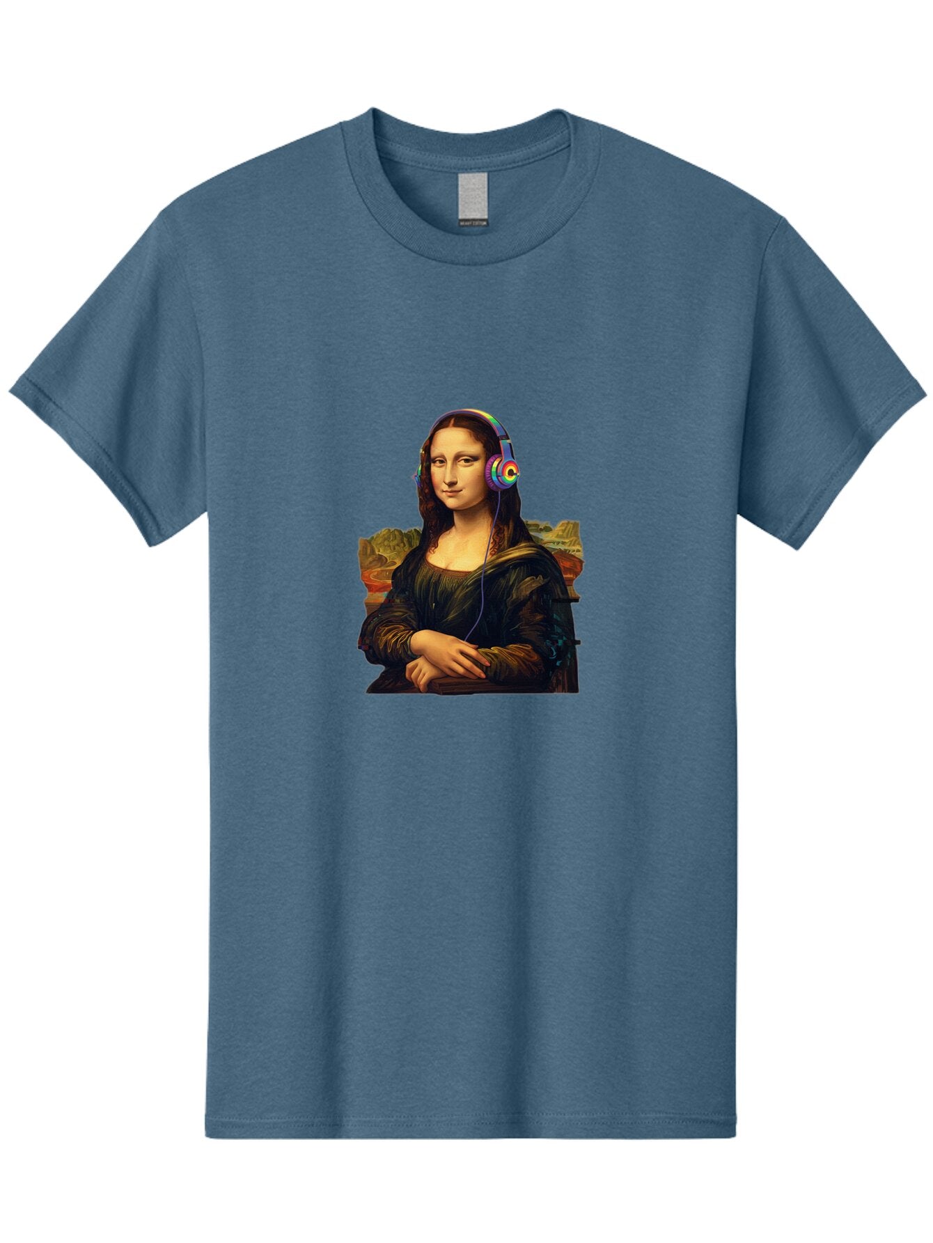 Mona-Lisa-4 Men'S Graphic Tee, 100% Cotton, Comfortable Casual Summer Wear, Machine Washable, Vintage Camera, Old Camera, Antique Camera, Black Camera, Classic Photography, Photography Equipment, Nostalgic Device, Film Camera, Camera Art Bam899 5