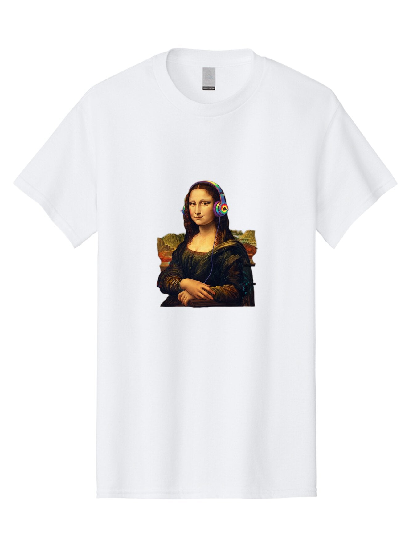 Mona-Lisa-4 Men'S Graphic Tee, 100% Cotton, Comfortable Casual Summer Wear, Machine Washable, Vintage Camera, Old Camera, Antique Camera, Black Camera, Classic Photography, Photography Equipment, Nostalgic Device, Film Camera, Camera Art Bam899 3