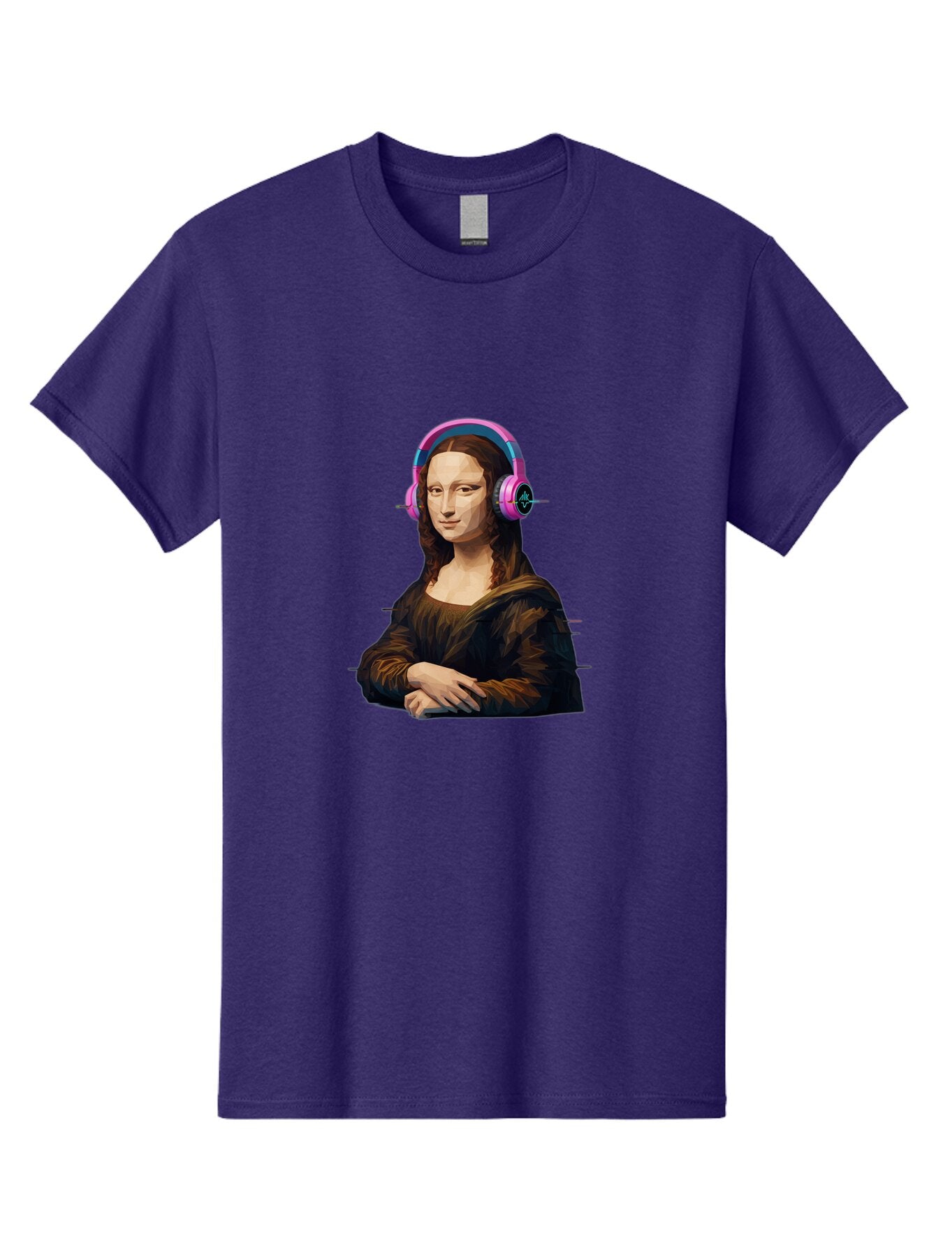 Mona-Lisa-Headphones-1 Men'S Graphic Tee, 100% Cotton, Comfortable Casual Summer Wear, Machine Washable, Vintage Camera, Old Camera, Antique Camera, Black Camera, Classic Photography, Photography Equipment, Nostalgic Device, Film Camera, Bam901 5