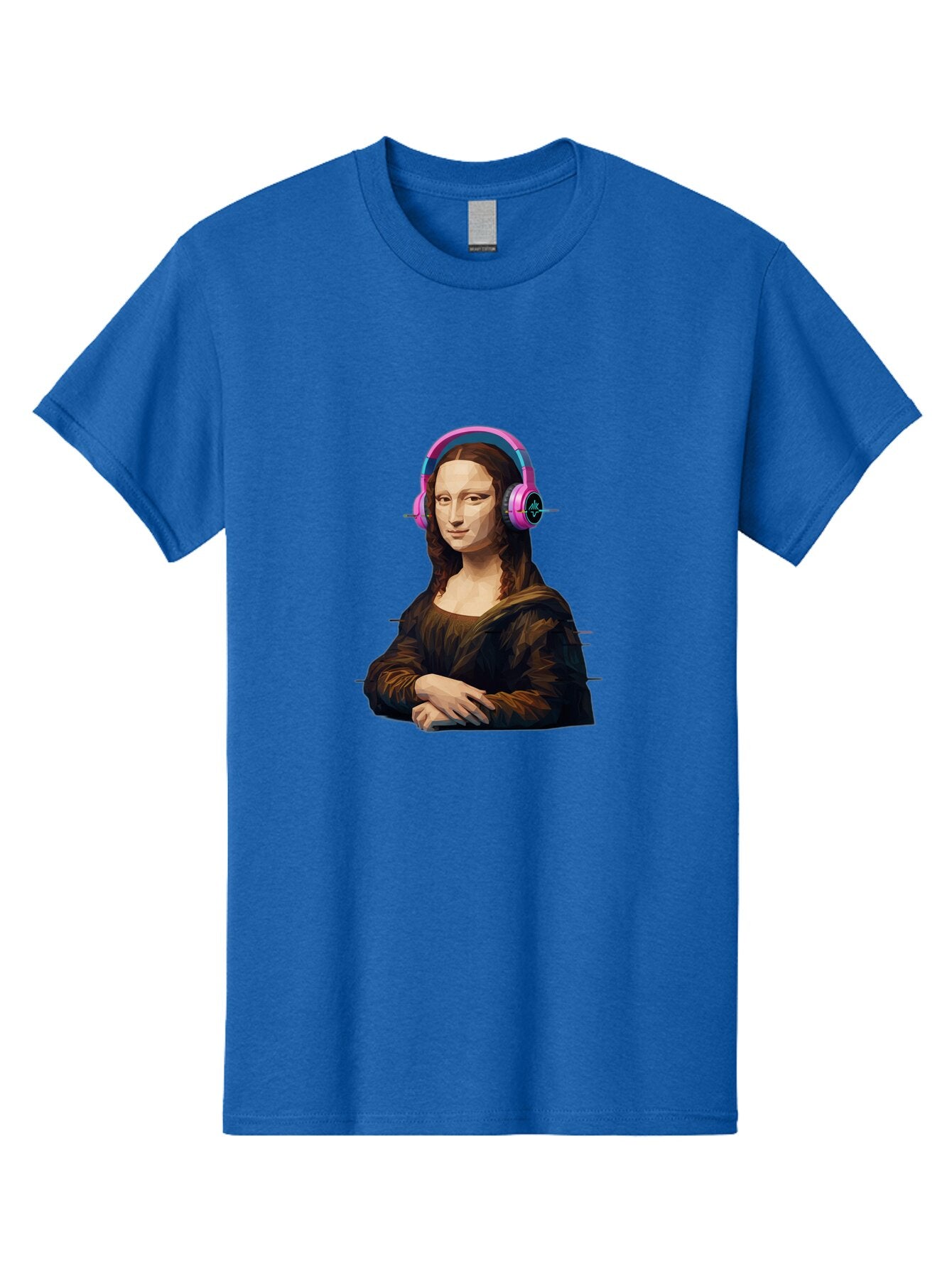 Mona-Lisa-Headphones-1 Men'S Graphic Tee, 100% Cotton, Comfortable Casual Summer Wear, Machine Washable, Vintage Camera, Old Camera, Antique Camera, Black Camera, Classic Photography, Photography Equipment, Nostalgic Device, Film Camera, Bam901 7