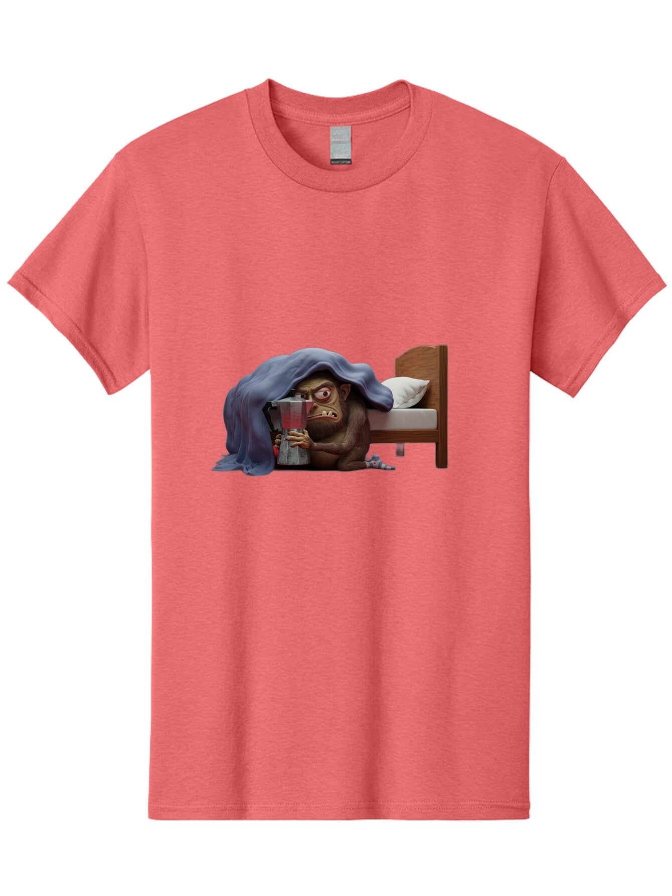 Monkey-Drinking-Coffee Men'S Graphic Tee, 100% Cotton, Comfortable Casual Summer Wear, Machine Washable, Vintage Camera, Old Camera, Antique Camera, Black Camera, Classic Photography, Photography Equipment, Nostalgic Device, Film Camera, Bam914