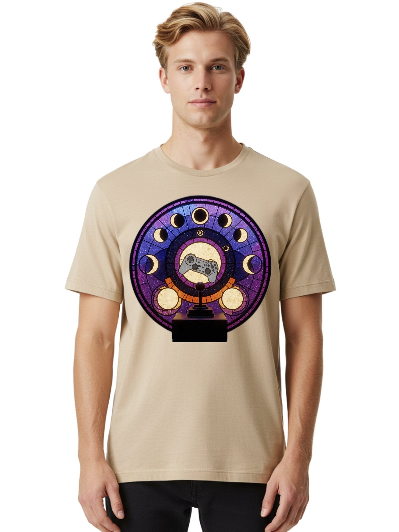 Moon-Phases-The-Game-Award Men'S Graphic Tee, 100% Cotton, Comfortable Casual Summer Wear, Machine Washable, Vintage Camera, Old Camera, Antique Camera, Black Camera, Classic Photography, Photography Equipment, Nostalgic Device, Film Camera, Bam921 20