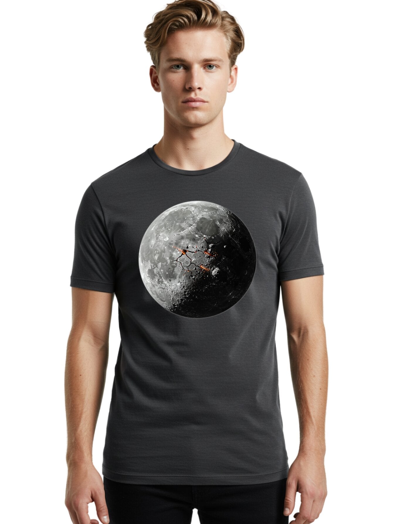 Moon-Surface Men'S Graphic Tee, 100% Cotton, Comfortable Casual Summer Wear, Machine Washable, Vintage Camera, Old Camera, Antique Camera, Black Camera, Classic Photography, Photography Equipment, Nostalgic Device, Film Camera, Camera Art Bam925 23