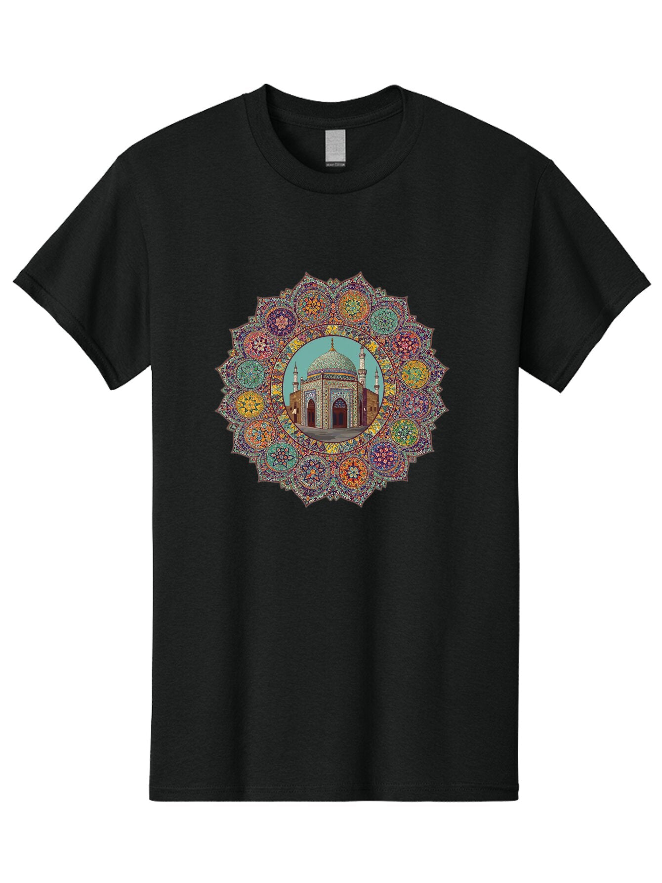 Mosque-Mandala Men'S Graphic Tee, 100% Cotton, Comfortable Casual Summer Wear, Machine Washable, Vintage Camera, Old Camera, Antique Camera, Black Camera, Classic Photography, Photography Equipment, Nostalgic Device, Film Camera, Camera Art Bam929 9