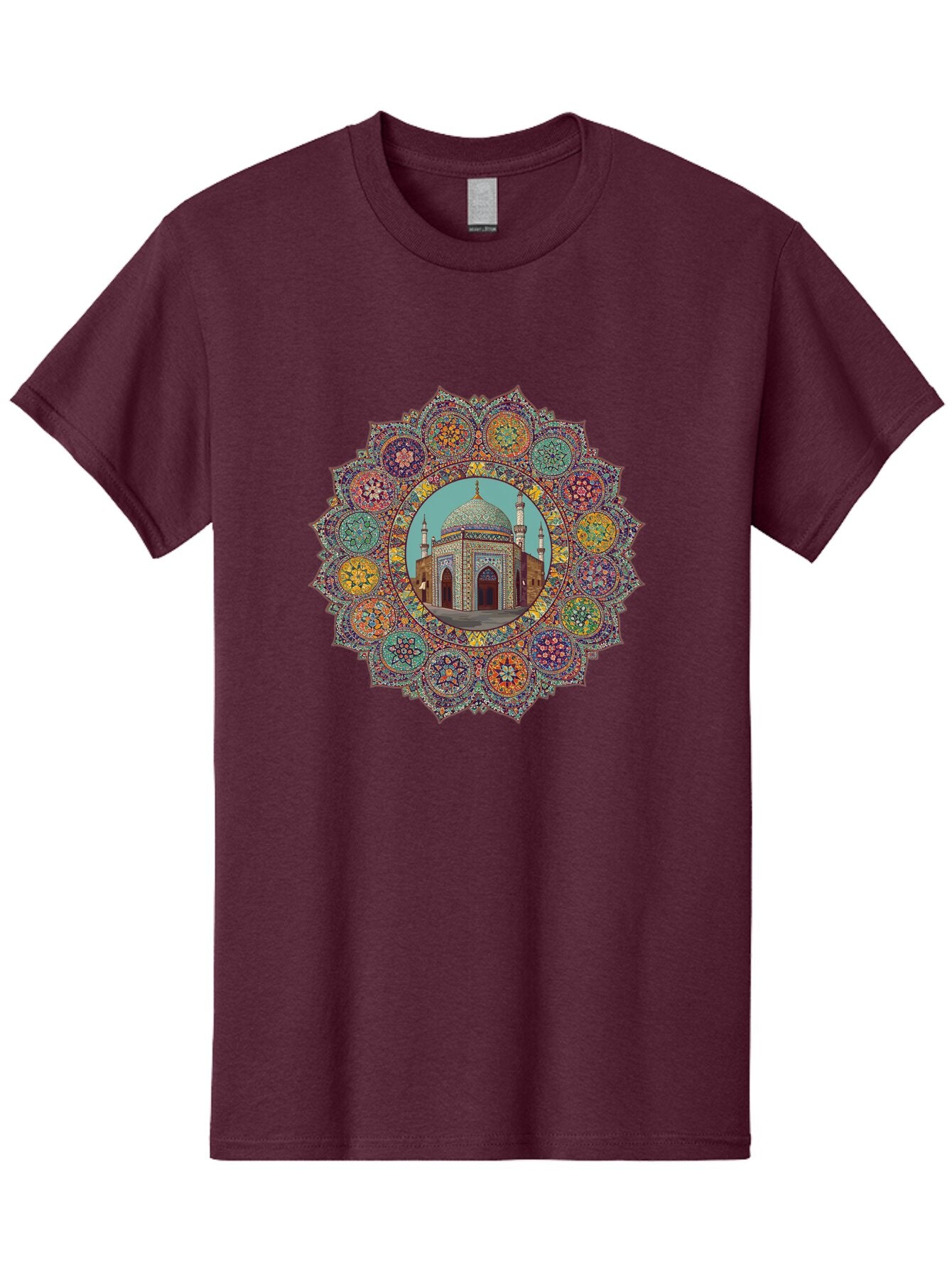 Mosque-Mandala Men'S Graphic Tee, 100% Cotton, Comfortable Casual Summer Wear, Machine Washable, Vintage Camera, Old Camera, Antique Camera, Black Camera, Classic Photography, Photography Equipment, Nostalgic Device, Film Camera, Camera Art Bam929
