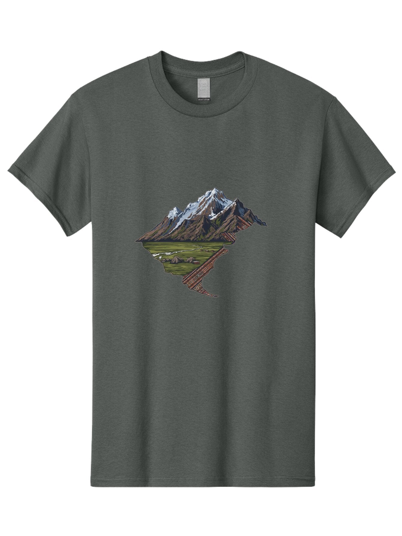 Mountain-Landscape-1 Men'S Graphic Tee, 100% Cotton, Comfortable Casual Summer Wear, Machine Washable, Vintage Camera, Old Camera, Antique Camera, Black Camera, Classic Photography, Photography Equipment, Nostalgic Device, Film Camera, Bam933 13