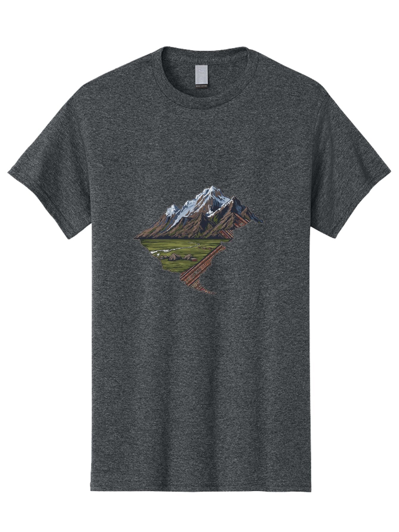 Mountain-Landscape-1 Men'S Graphic Tee, 100% Cotton, Comfortable Casual Summer Wear, Machine Washable, Vintage Camera, Old Camera, Antique Camera, Black Camera, Classic Photography, Photography Equipment, Nostalgic Device, Film Camera, Bam933 7