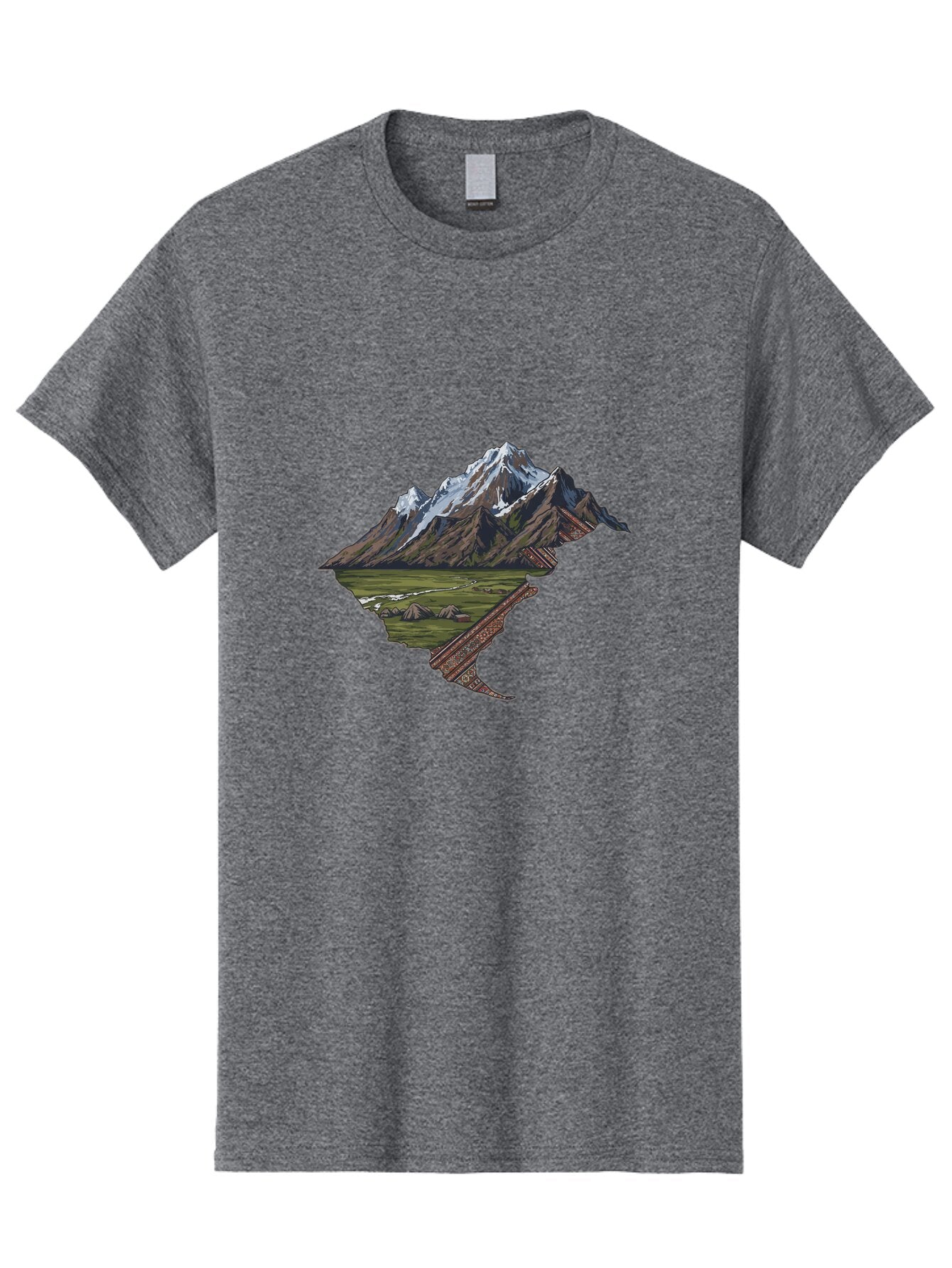 Mountain-Landscape-1 Men'S Graphic Tee, 100% Cotton, Comfortable Casual Summer Wear, Machine Washable, Vintage Camera, Old Camera, Antique Camera, Black Camera, Classic Photography, Photography Equipment, Nostalgic Device, Film Camera, Bam933 8