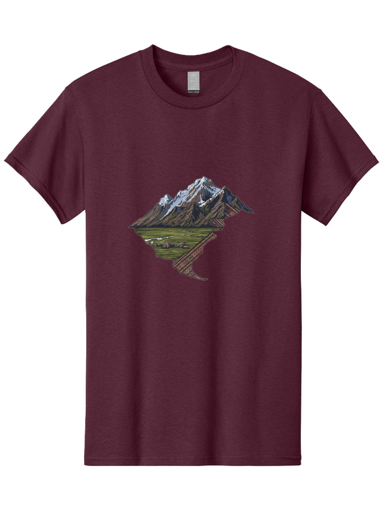 Mountain-Landscape-1 Men'S Graphic Tee, 100% Cotton, Comfortable Casual Summer Wear, Machine Washable, Vintage Camera, Old Camera, Antique Camera, Black Camera, Classic Photography, Photography Equipment, Nostalgic Device, Film Camera, Bam933 10