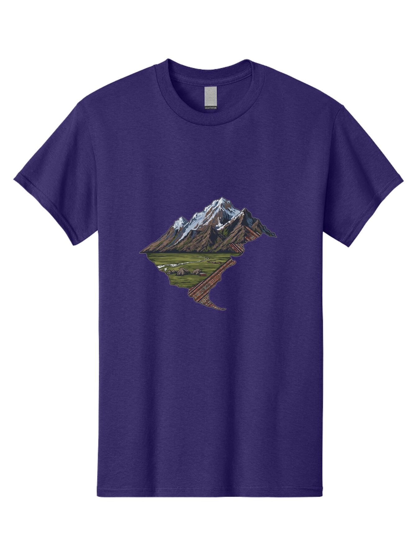 Mountain-Landscape-1 Men'S Graphic Tee, 100% Cotton, Comfortable Casual Summer Wear, Machine Washable, Vintage Camera, Old Camera, Antique Camera, Black Camera, Classic Photography, Photography Equipment, Nostalgic Device, Film Camera, Bam933