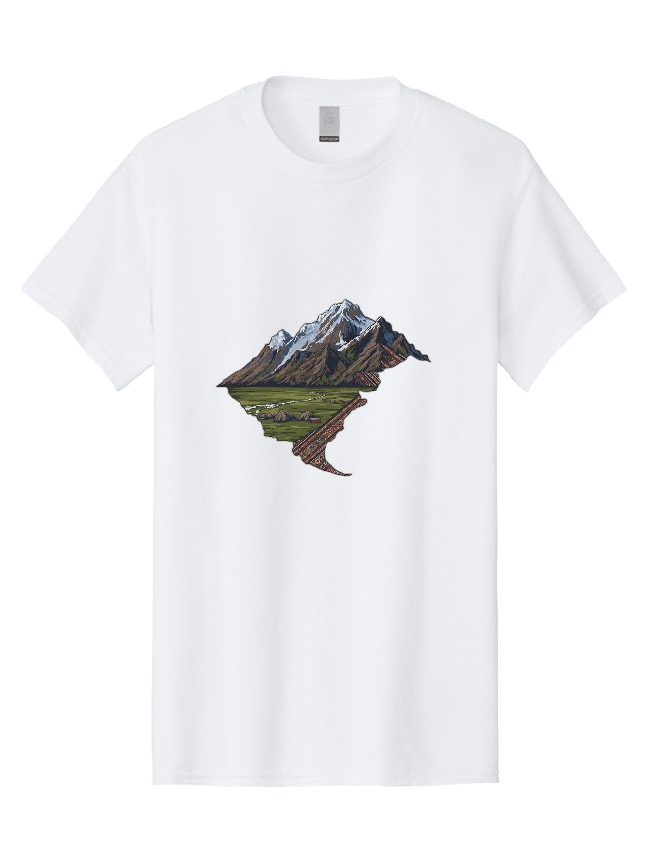 Mountain-Landscape-1 Men'S Graphic Tee, 100% Cotton, Comfortable Casual Summer Wear, Machine Washable, Vintage Camera, Old Camera, Antique Camera, Black Camera, Classic Photography, Photography Equipment, Nostalgic Device, Film Camera, Bam933 9