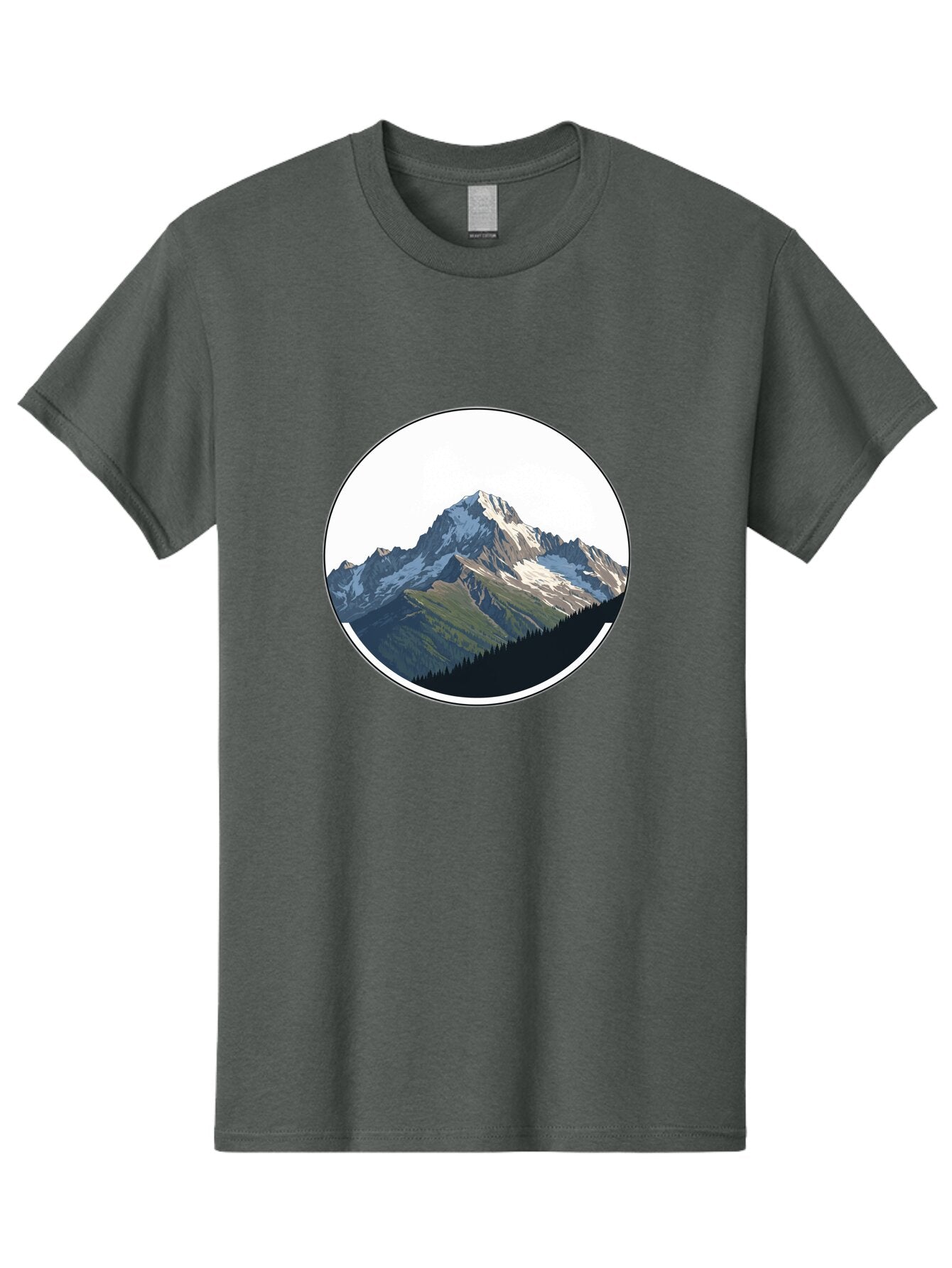Mountain-Landscape-2 Men'S Graphic Tee, 100% Cotton, Comfortable Casual Summer Wear, Machine Washable, Vintage Camera, Old Camera, Antique Camera, Black Camera, Classic Photography, Photography Equipment, Nostalgic Device, Film Camera, Bam934 14