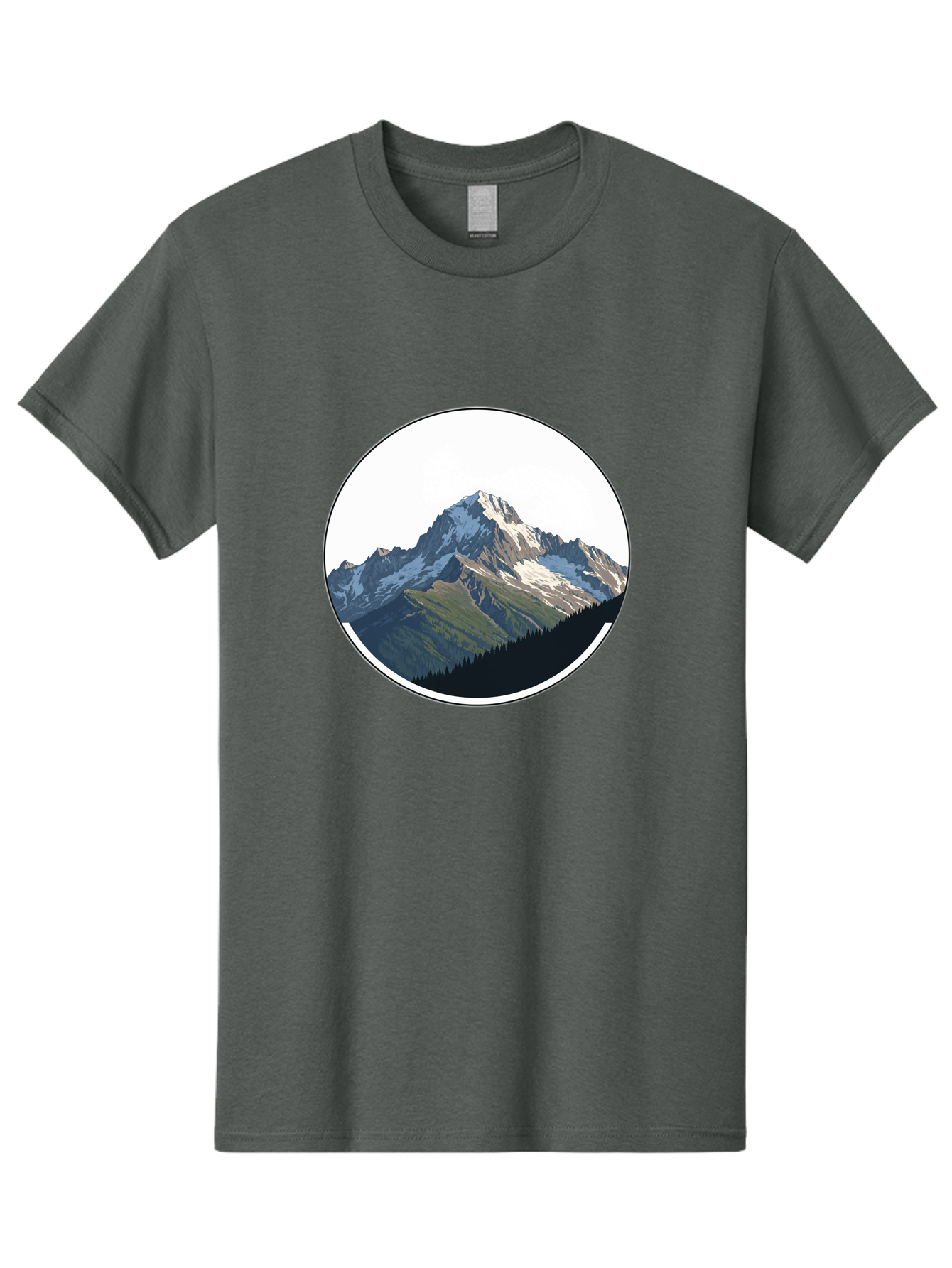 Mountain-Landscape-2 Men'S Graphic Tee, 100% Cotton, Comfortable Casual Summer Wear, Machine Washable, Vintage Camera, Old Camera, Antique Camera, Black Camera, Classic Photography, Photography Equipment, Nostalgic Device, Film Camera, Bam934