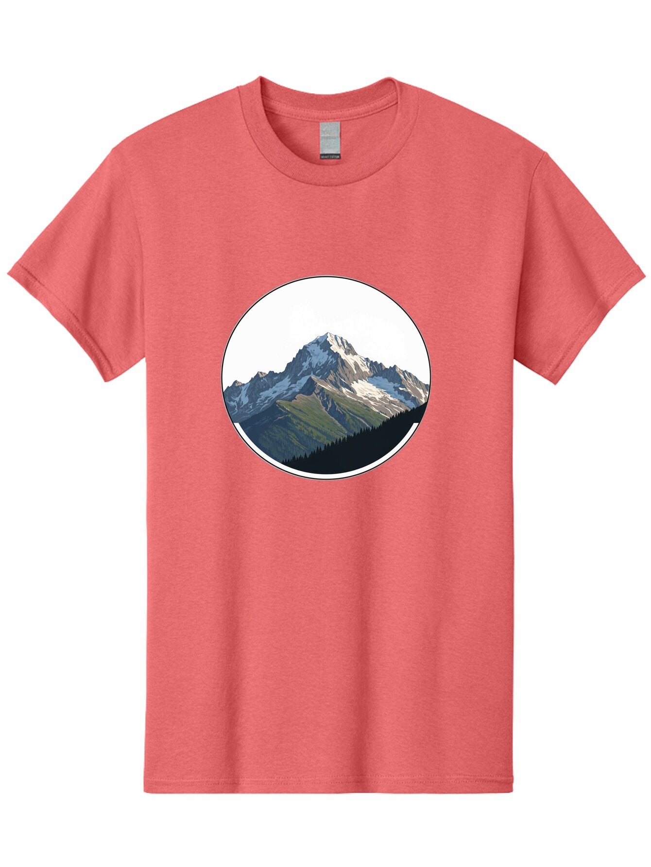 Mountain-Landscape-2 Men'S Graphic Tee, 100% Cotton, Comfortable Casual Summer Wear, Machine Washable, Vintage Camera, Old Camera, Antique Camera, Black Camera, Classic Photography, Photography Equipment, Nostalgic Device, Film Camera, Bam934 9
