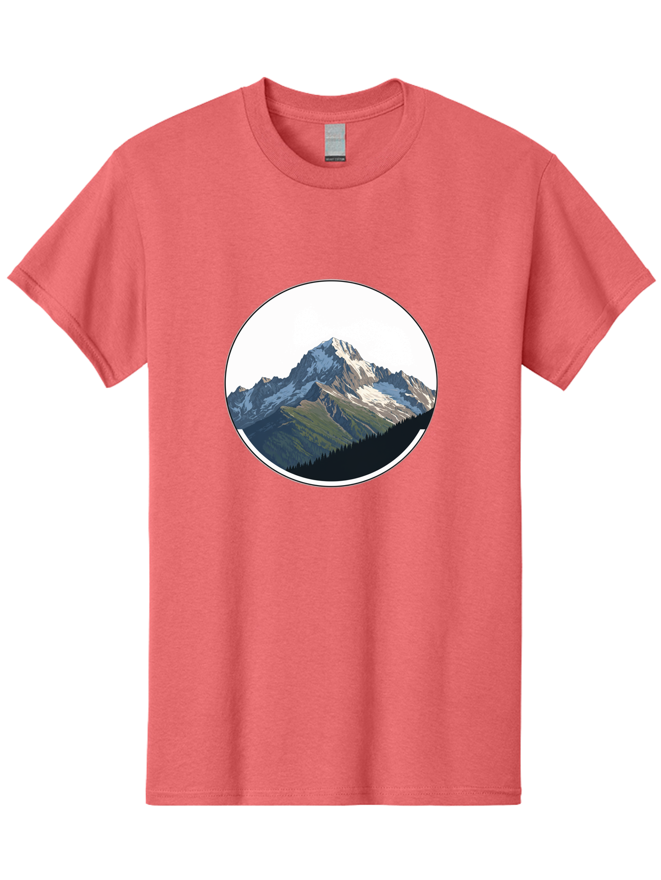 Mountain-Landscape-2 Men'S Graphic Tee, 100% Cotton, Comfortable Casual Summer Wear, Machine Washable, Vintage Camera, Old Camera, Antique Camera, Black Camera, Classic Photography, Photography Equipment, Nostalgic Device, Film Camera, Bam934 5