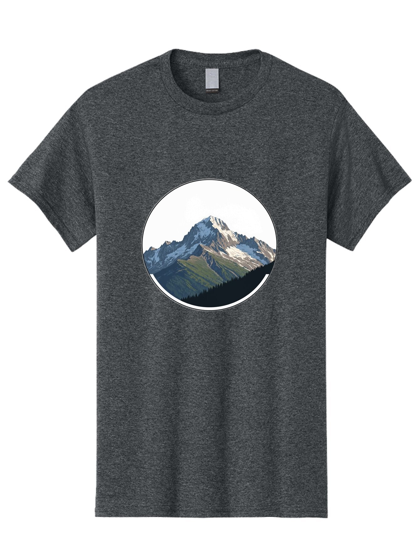 Mountain-Landscape-2 Men'S Graphic Tee, 100% Cotton, Comfortable Casual Summer Wear, Machine Washable, Vintage Camera, Old Camera, Antique Camera, Black Camera, Classic Photography, Photography Equipment, Nostalgic Device, Film Camera, Bam934 7