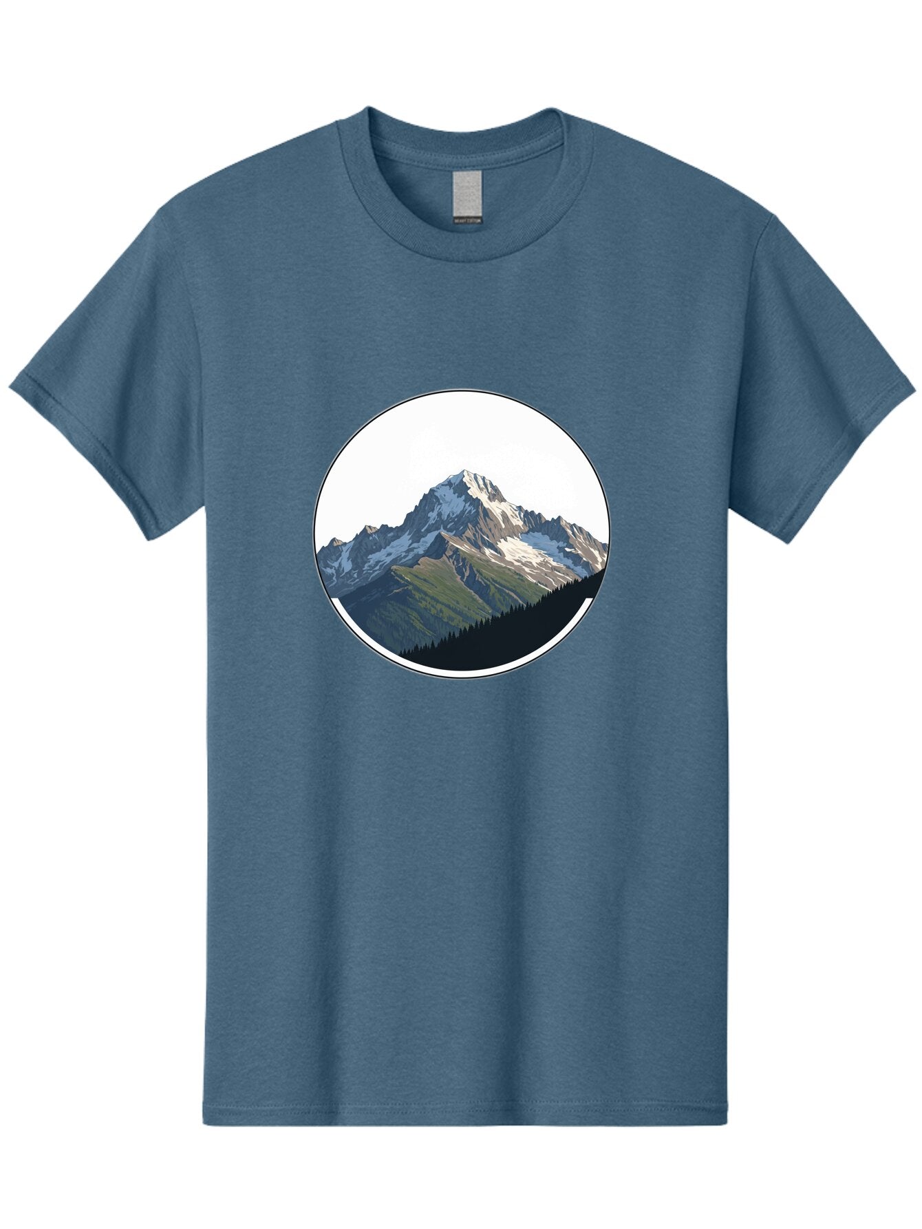 Mountain-Landscape-2 Men'S Graphic Tee, 100% Cotton, Comfortable Casual Summer Wear, Machine Washable, Vintage Camera, Old Camera, Antique Camera, Black Camera, Classic Photography, Photography Equipment, Nostalgic Device, Film Camera, Bam934