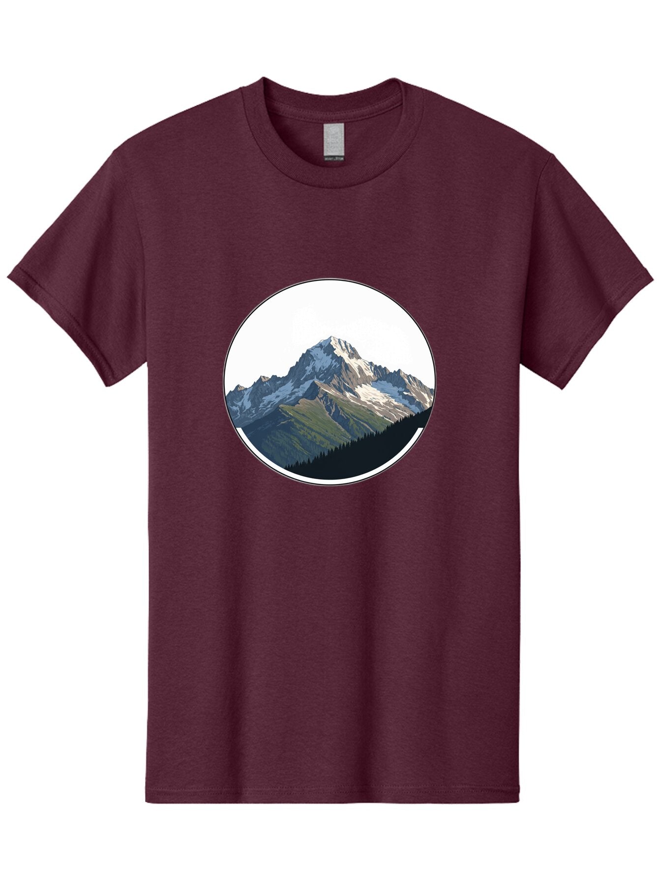 Mountain-Landscape-2 Men'S Graphic Tee, 100% Cotton, Comfortable Casual Summer Wear, Machine Washable, Vintage Camera, Old Camera, Antique Camera, Black Camera, Classic Photography, Photography Equipment, Nostalgic Device, Film Camera, Bam934 8