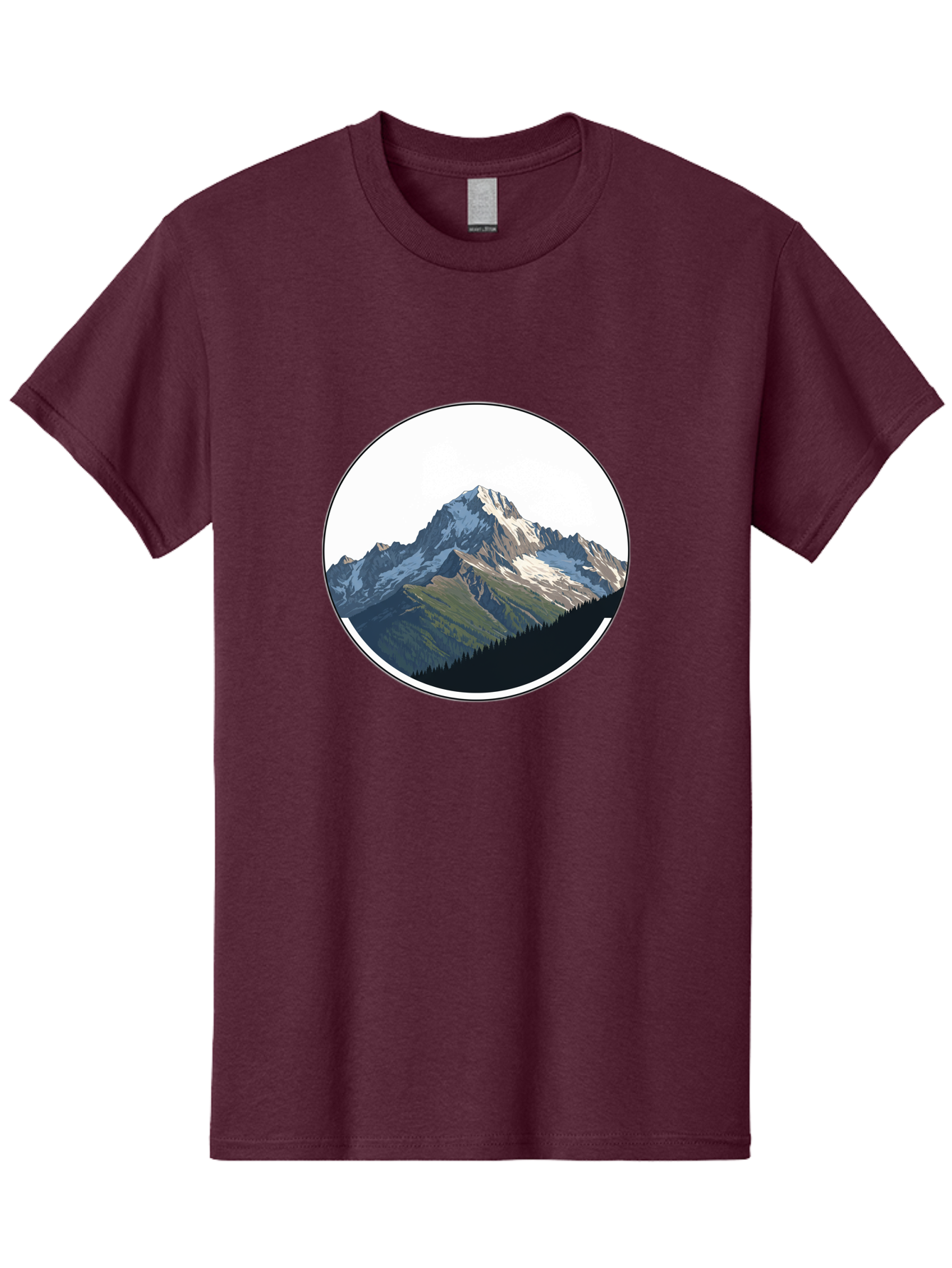 Mountain-Landscape-2 Men'S Graphic Tee, 100% Cotton, Comfortable Casual Summer Wear, Machine Washable, Vintage Camera, Old Camera, Antique Camera, Black Camera, Classic Photography, Photography Equipment, Nostalgic Device, Film Camera, Bam934 6