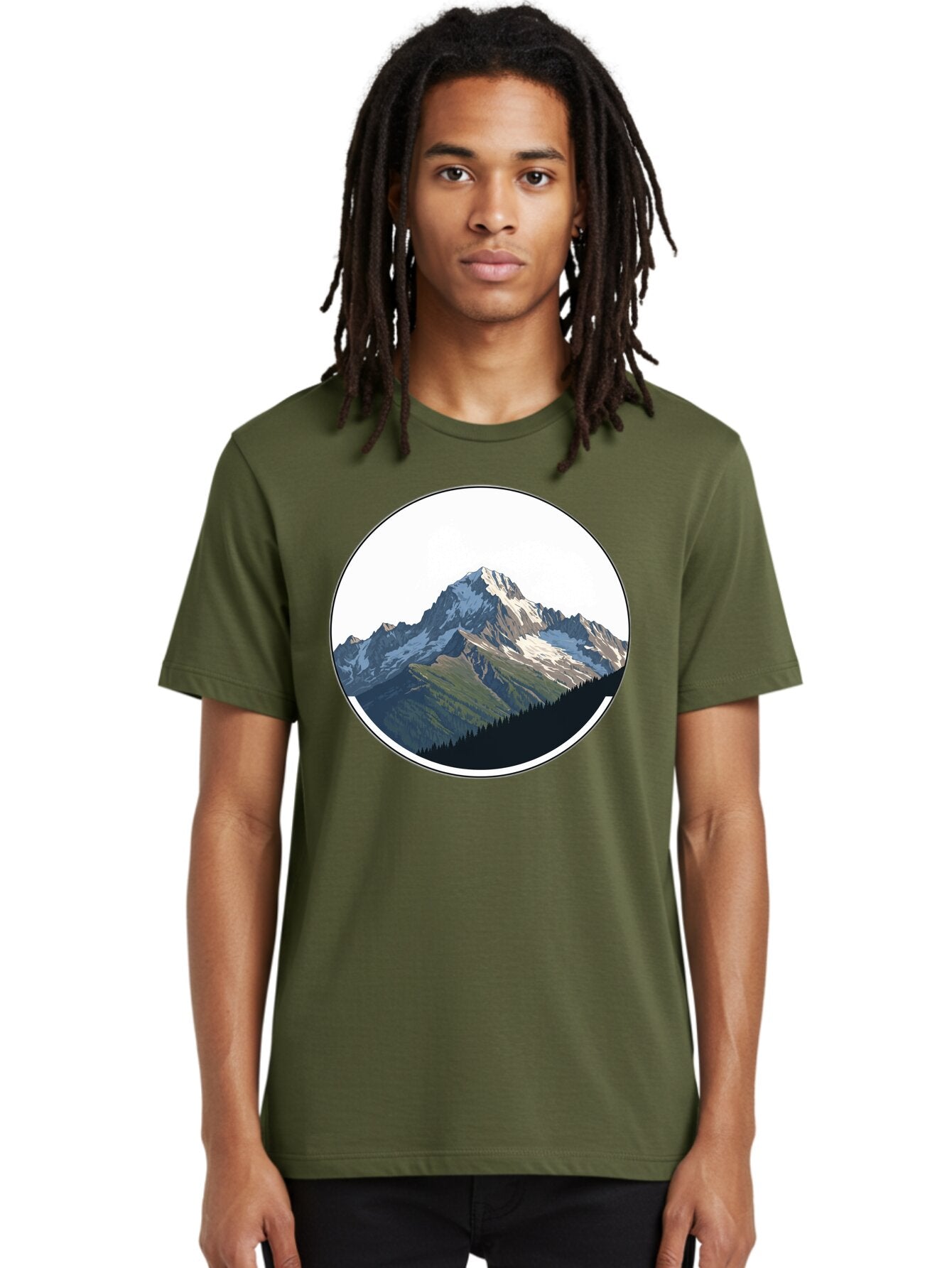 Mountain-Landscape-2 Men'S Graphic Tee, 100% Cotton, Comfortable Casual Summer Wear, Machine Washable, Vintage Camera, Old Camera, Antique Camera, Black Camera, Classic Photography, Photography Equipment, Nostalgic Device, Film Camera, Bam934 20