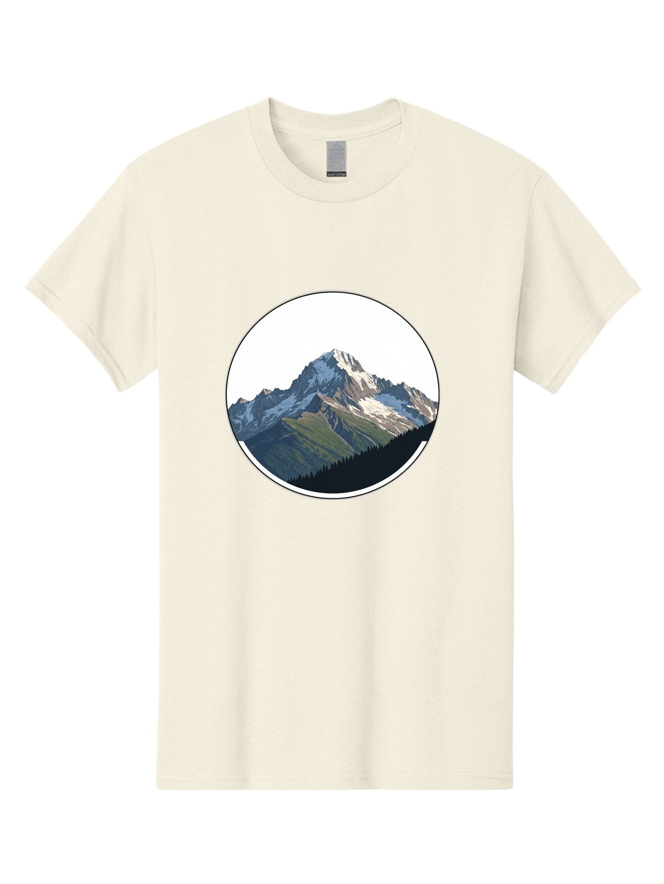Mountain-Landscape-2 Men'S Graphic Tee, 100% Cotton, Comfortable Casual Summer Wear, Machine Washable, Vintage Camera, Old Camera, Antique Camera, Black Camera, Classic Photography, Photography Equipment, Nostalgic Device, Film Camera, Bam934 5