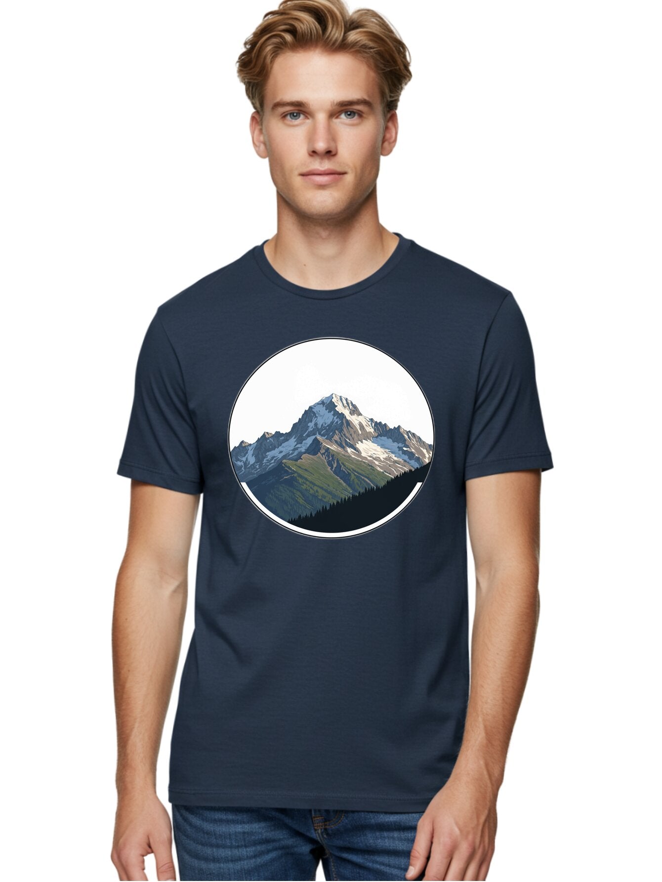 Mountain-Landscape-2 Men'S Graphic Tee, 100% Cotton, Comfortable Casual Summer Wear, Machine Washable, Vintage Camera, Old Camera, Antique Camera, Black Camera, Classic Photography, Photography Equipment, Nostalgic Device, Film Camera, Bam934 27