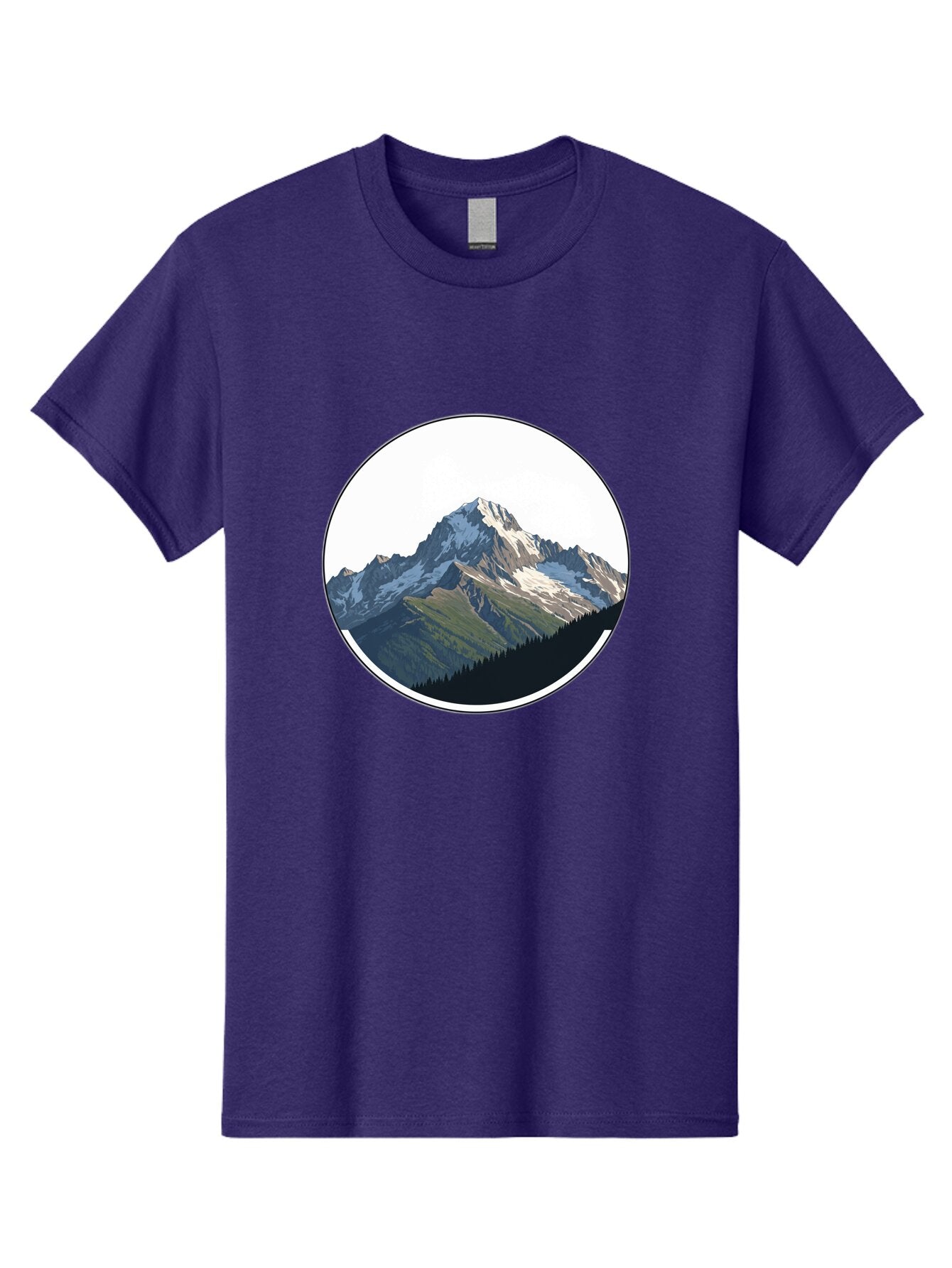 Mountain-Landscape-2 Men'S Graphic Tee, 100% Cotton, Comfortable Casual Summer Wear, Machine Washable, Vintage Camera, Old Camera, Antique Camera, Black Camera, Classic Photography, Photography Equipment, Nostalgic Device, Film Camera, Bam934 3
