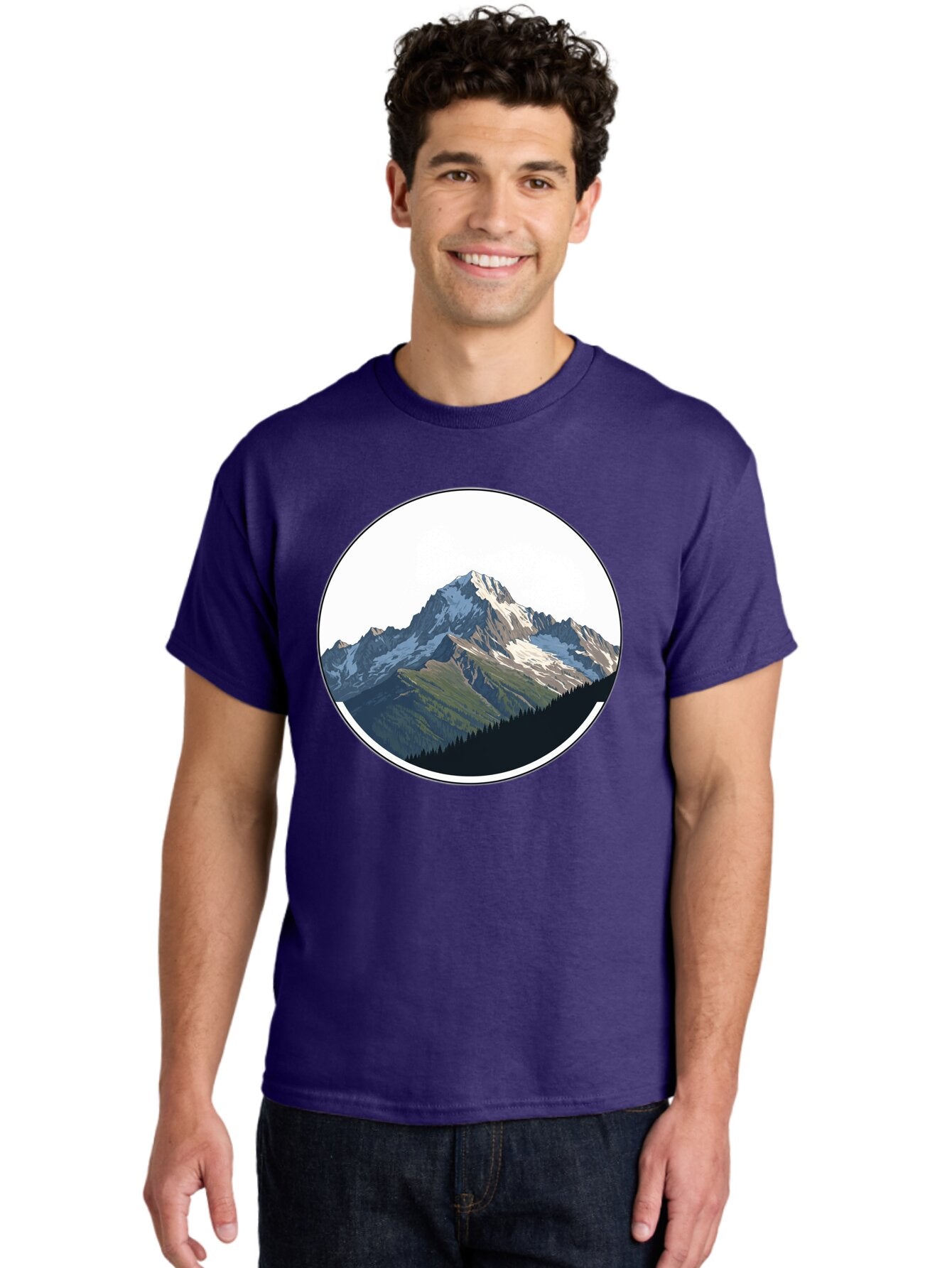 Mountain-Landscape-2 Men'S Graphic Tee, 100% Cotton, Comfortable Casual Summer Wear, Machine Washable, Vintage Camera, Old Camera, Antique Camera, Black Camera, Classic Photography, Photography Equipment, Nostalgic Device, Film Camera, Bam934 22