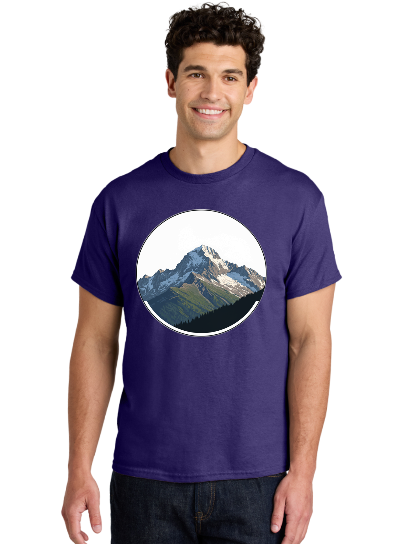 Mountain-Landscape-2 Men'S Graphic Tee, 100% Cotton, Comfortable Casual Summer Wear, Machine Washable, Vintage Camera, Old Camera, Antique Camera, Black Camera, Classic Photography, Photography Equipment, Nostalgic Device, Film Camera, Bam934 24