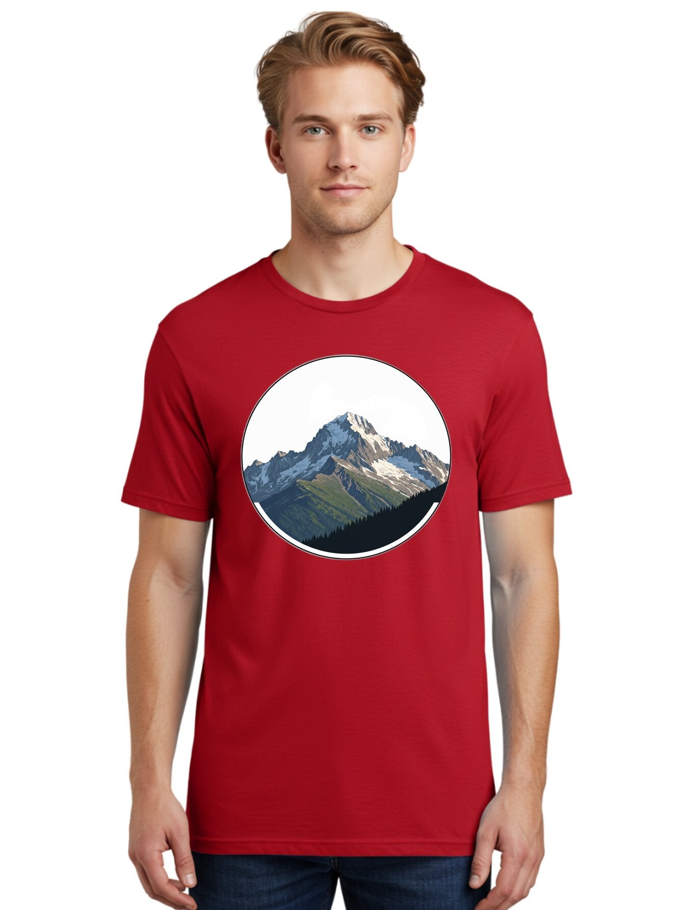 Mountain-Landscape-2 Men'S Graphic Tee, 100% Cotton, Comfortable Casual Summer Wear, Machine Washable, Vintage Camera, Old Camera, Antique Camera, Black Camera, Classic Photography, Photography Equipment, Nostalgic Device, Film Camera, Bam934 17