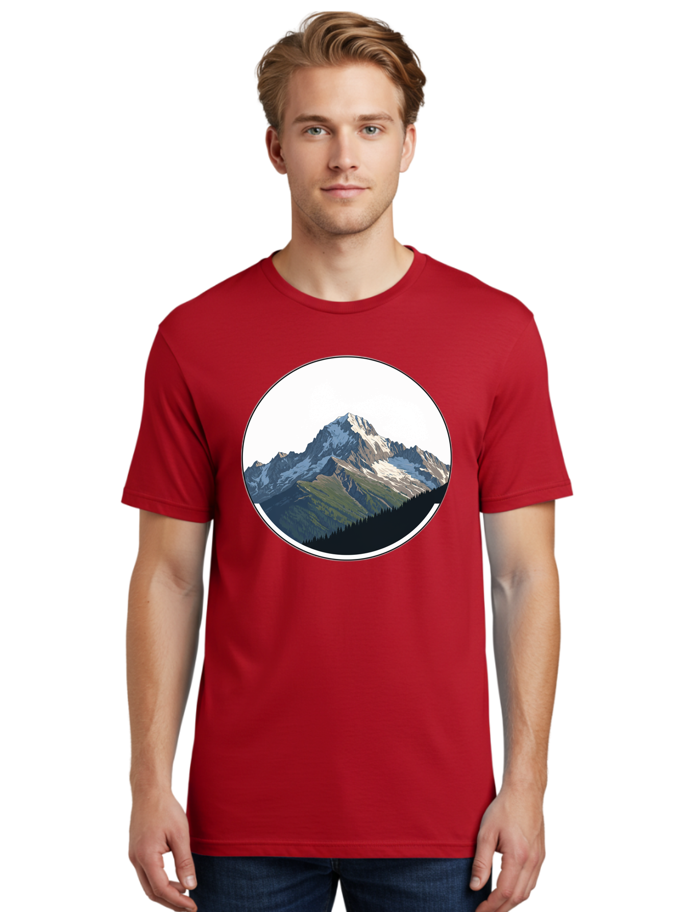 Mountain-Landscape-2 Men'S Graphic Tee, 100% Cotton, Comfortable Casual Summer Wear, Machine Washable, Vintage Camera, Old Camera, Antique Camera, Black Camera, Classic Photography, Photography Equipment, Nostalgic Device, Film Camera, Bam934 29